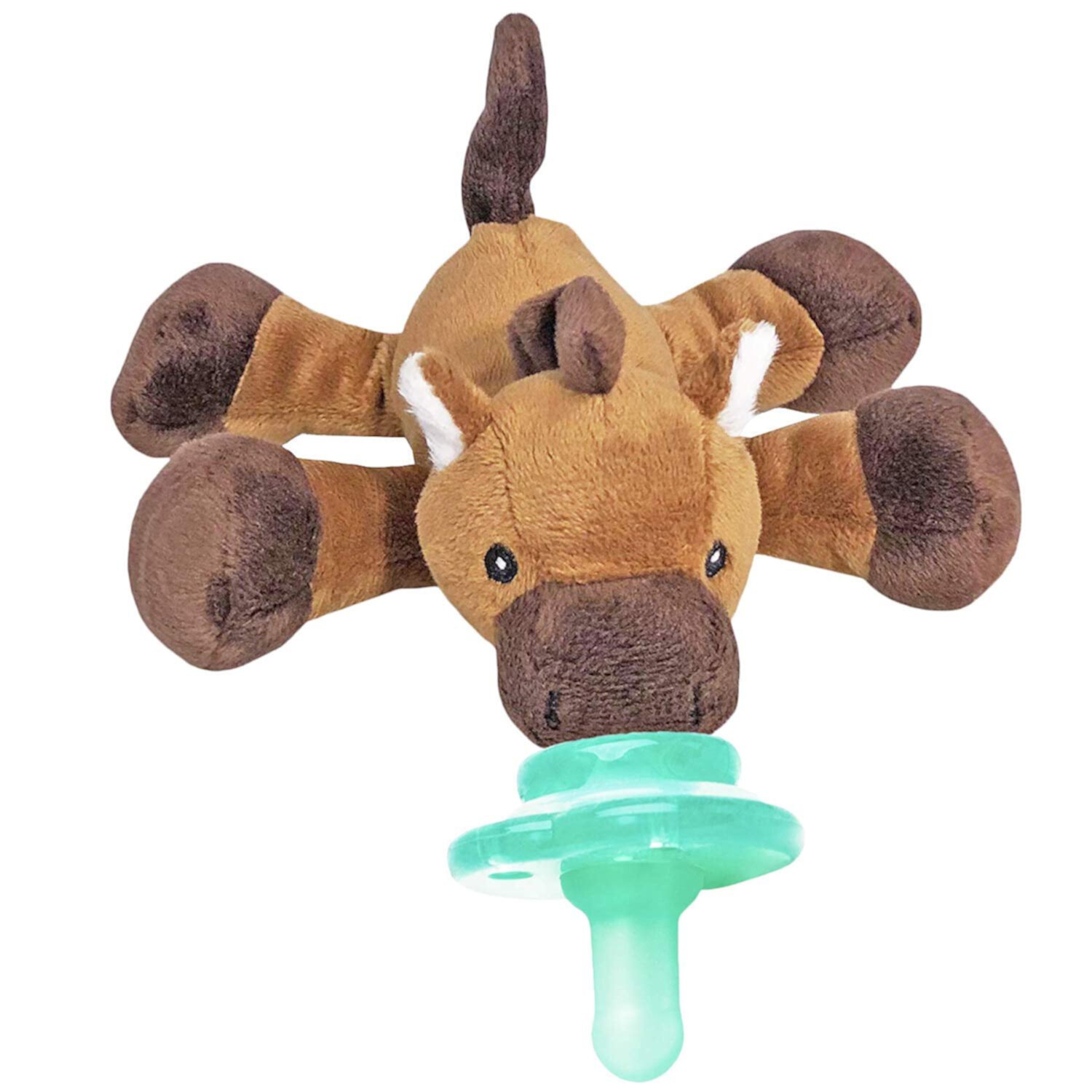 Nookums Paci-Plushies Buddies - Brown Giraffe Pacifier Holder Nookums