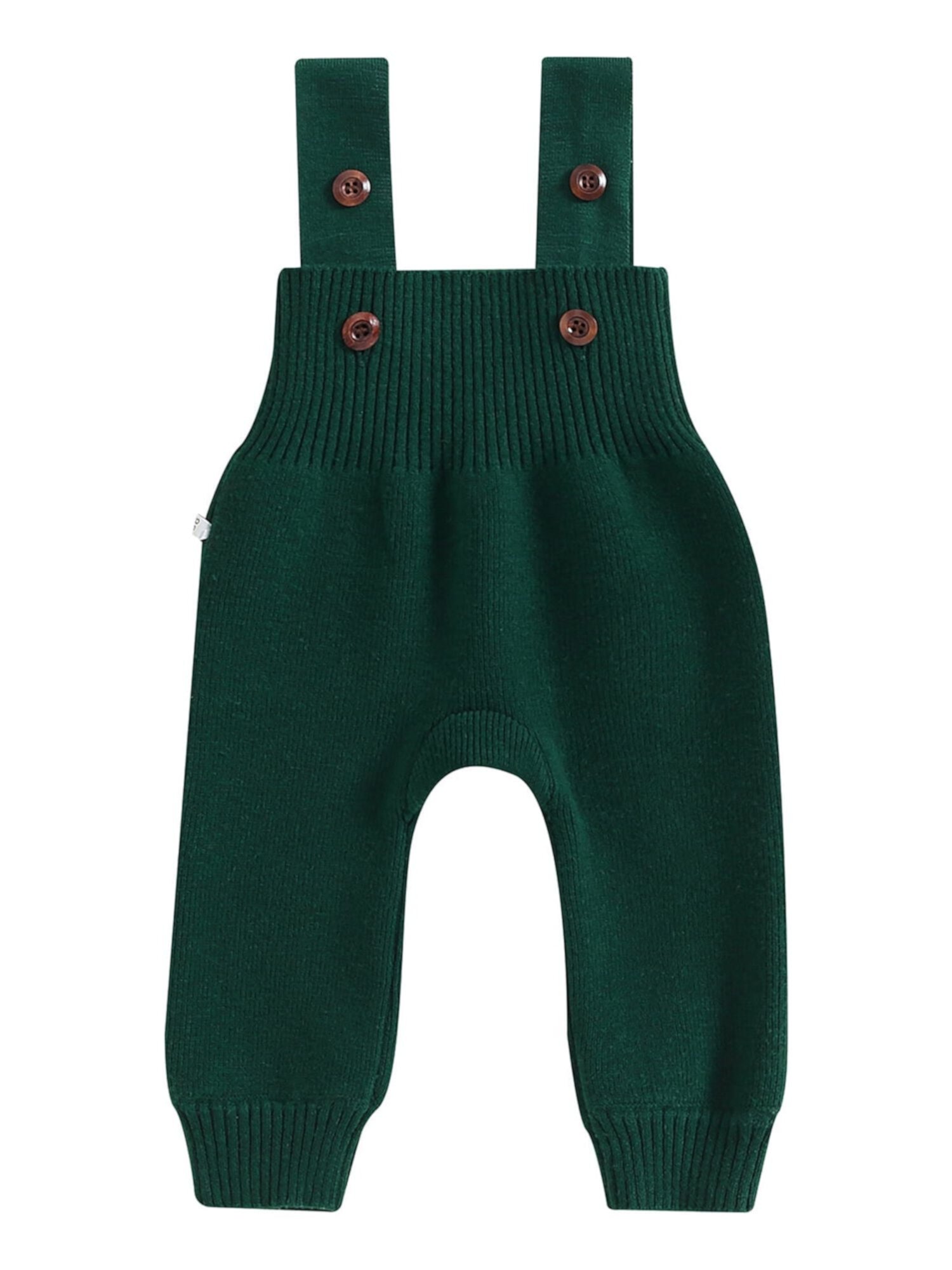 Baby Toddler Knit Overalls Infant Sleeveless Solid Color Bib Pants EYIIYE