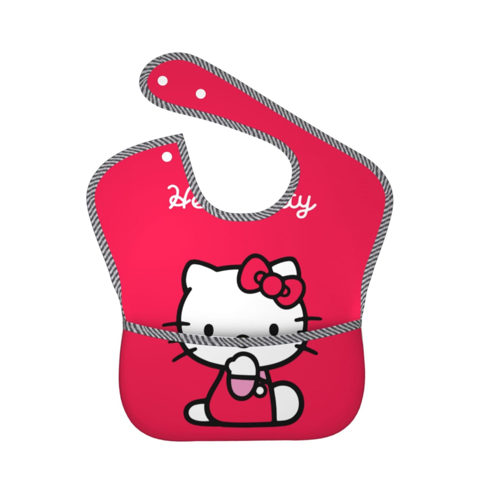 Hello Kitty Baby Bib Cute Cartoon Baby Waterproof Feeding Bibs for Infant Toddler Boys Girls-Style 5 Generic