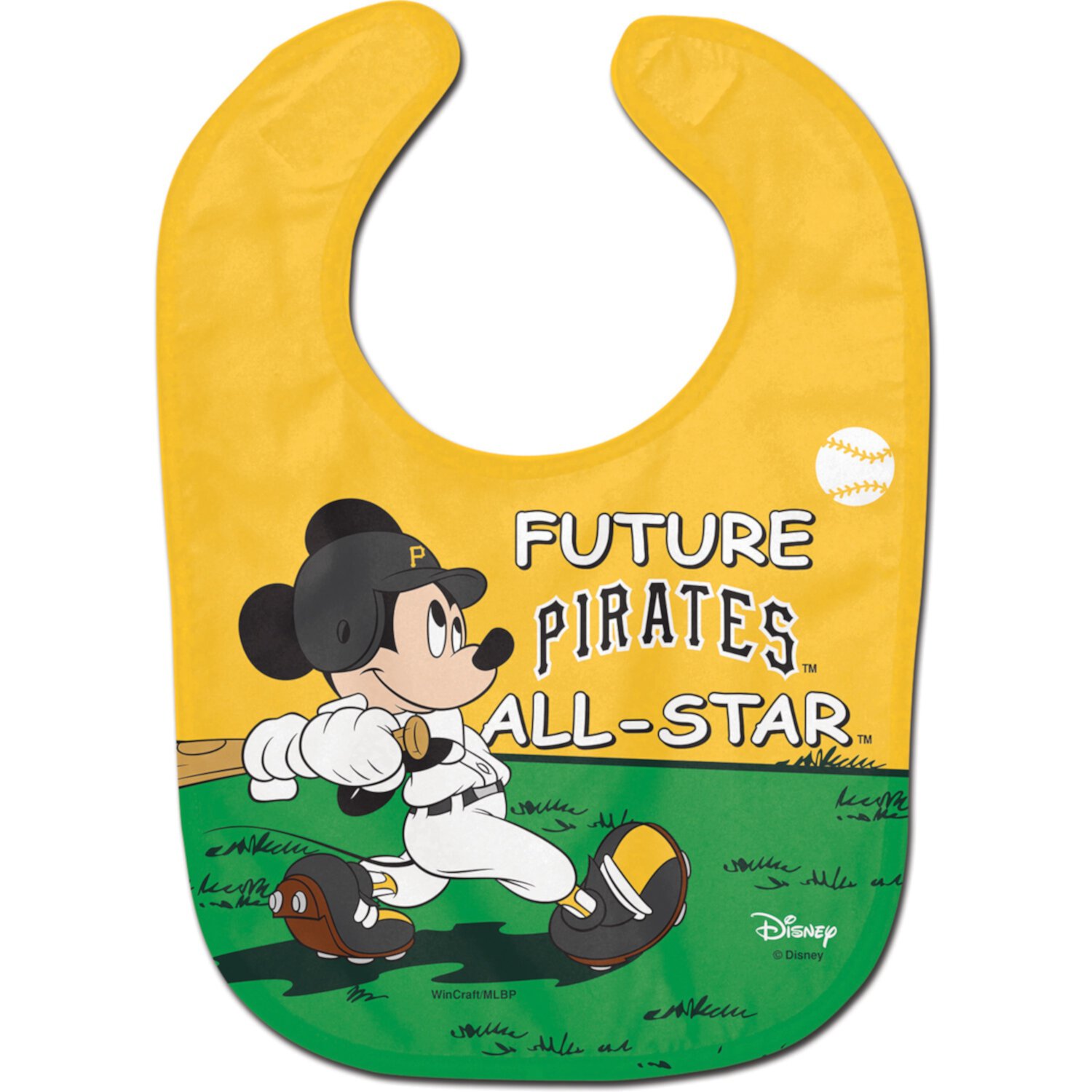 WinCraft Pittsburgh Pirates Disney Mickey All Pro Baby Bib Wincraft