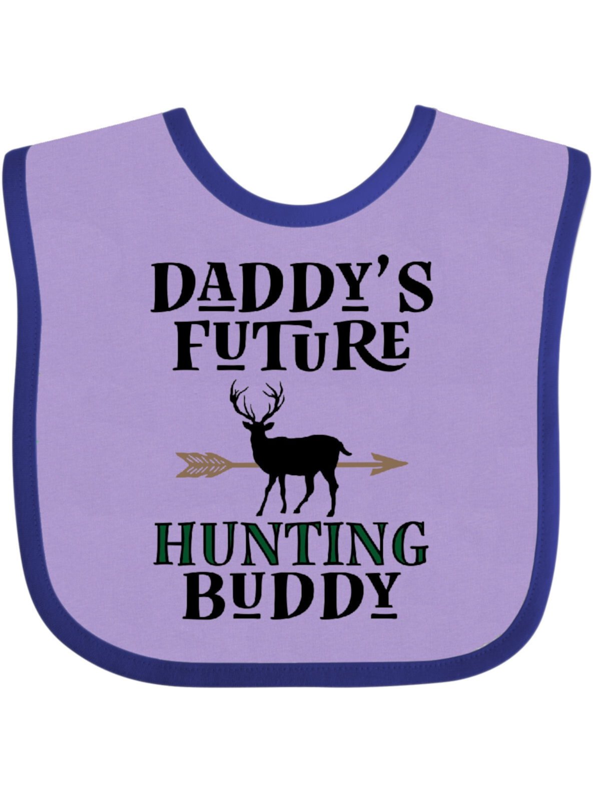 Inktastic Daddy Future Hunting Buddy Boys or Girls Baby Bib Inktastic