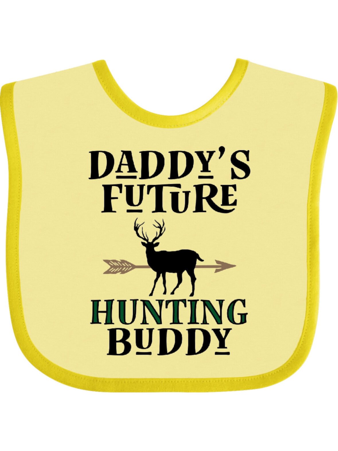 Inktastic Daddy Future Hunting Buddy Boys or Girls Baby Bib Inktastic