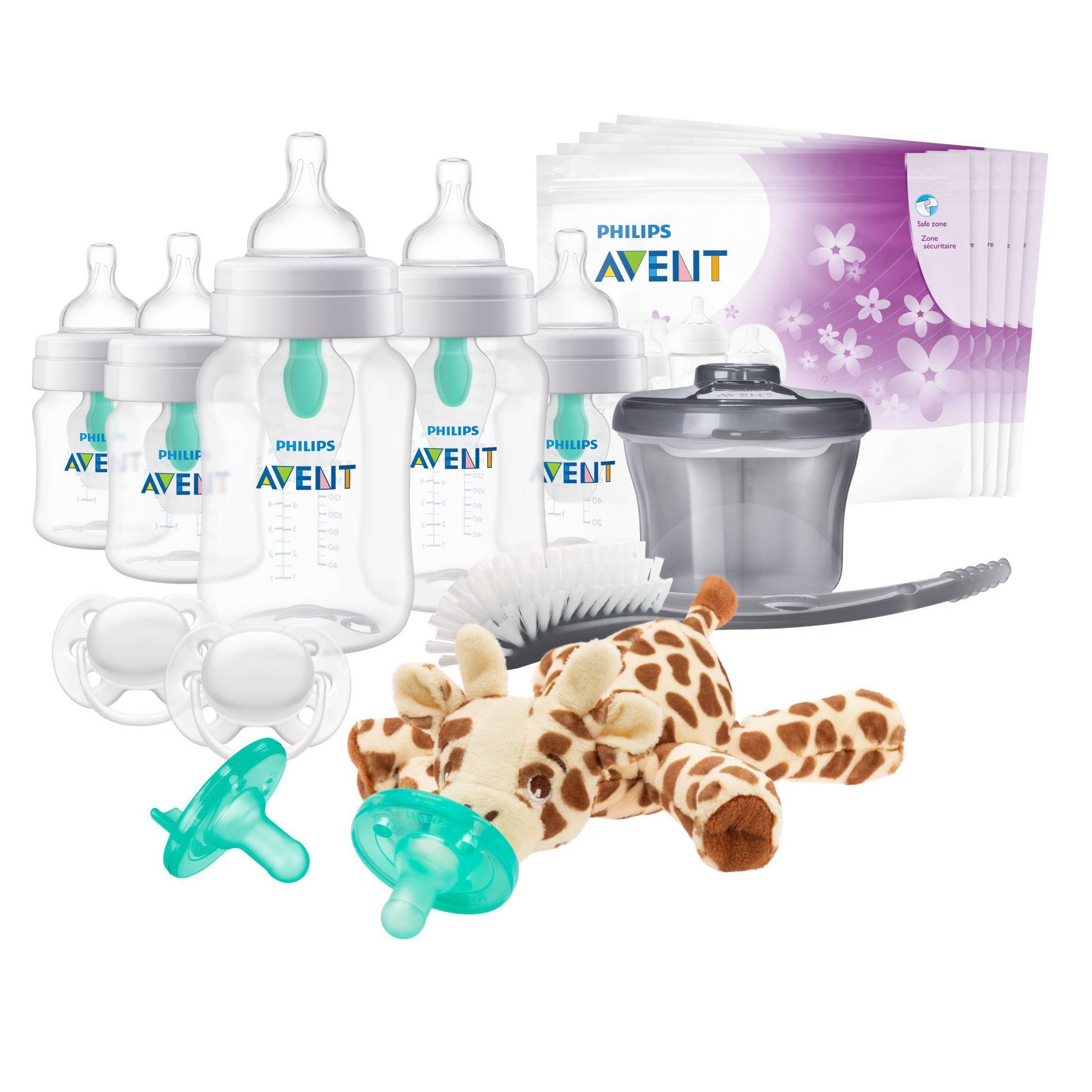 Avent Anti-Colic Baby Bottle with AirFree Vent Essentials Gift Set - 19pc NANMO