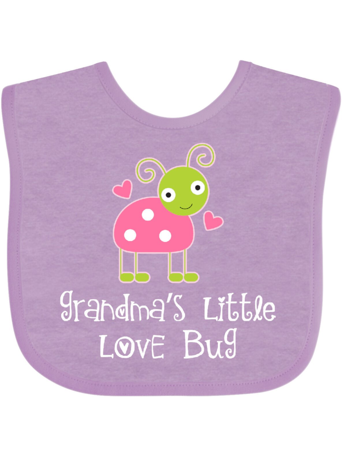 Inktastic Grandma Little Love Bug Grandchild Girls Baby Bib Inktastic