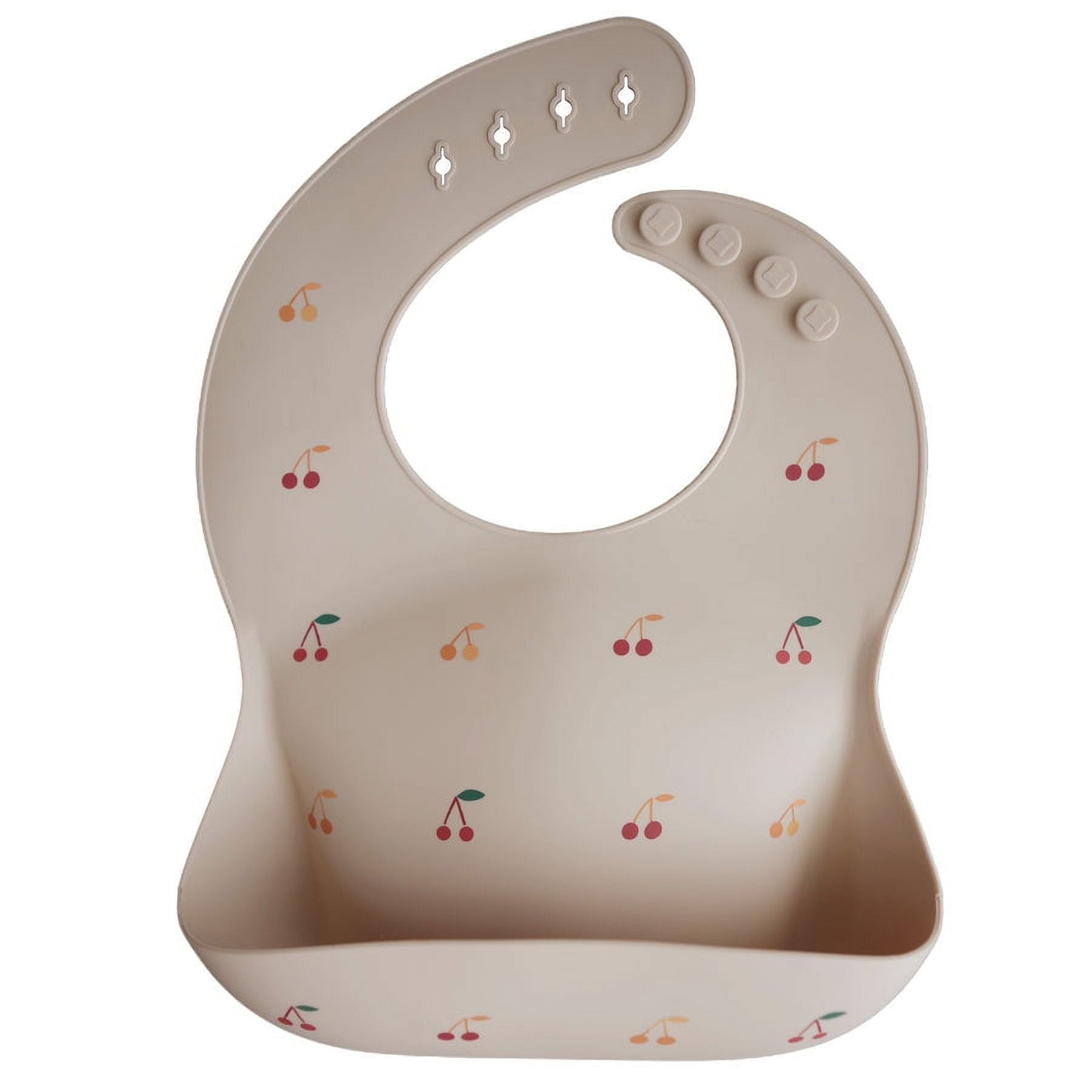 Mushie Silicone Baby Bib, Boats - Adjustable, Unisex Waterproof Toddler Bib for Easy Clean-Up Mushie