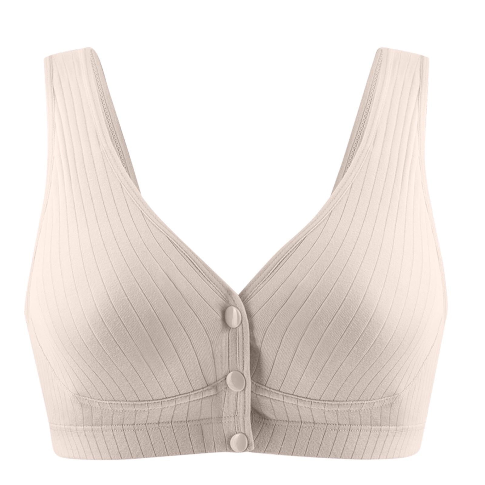 Huuilaibazoo Sleep Bras for Breastfeeding Women Button Front Breathable Wireless Maternity Comfy Bralette Huuilaibazoo