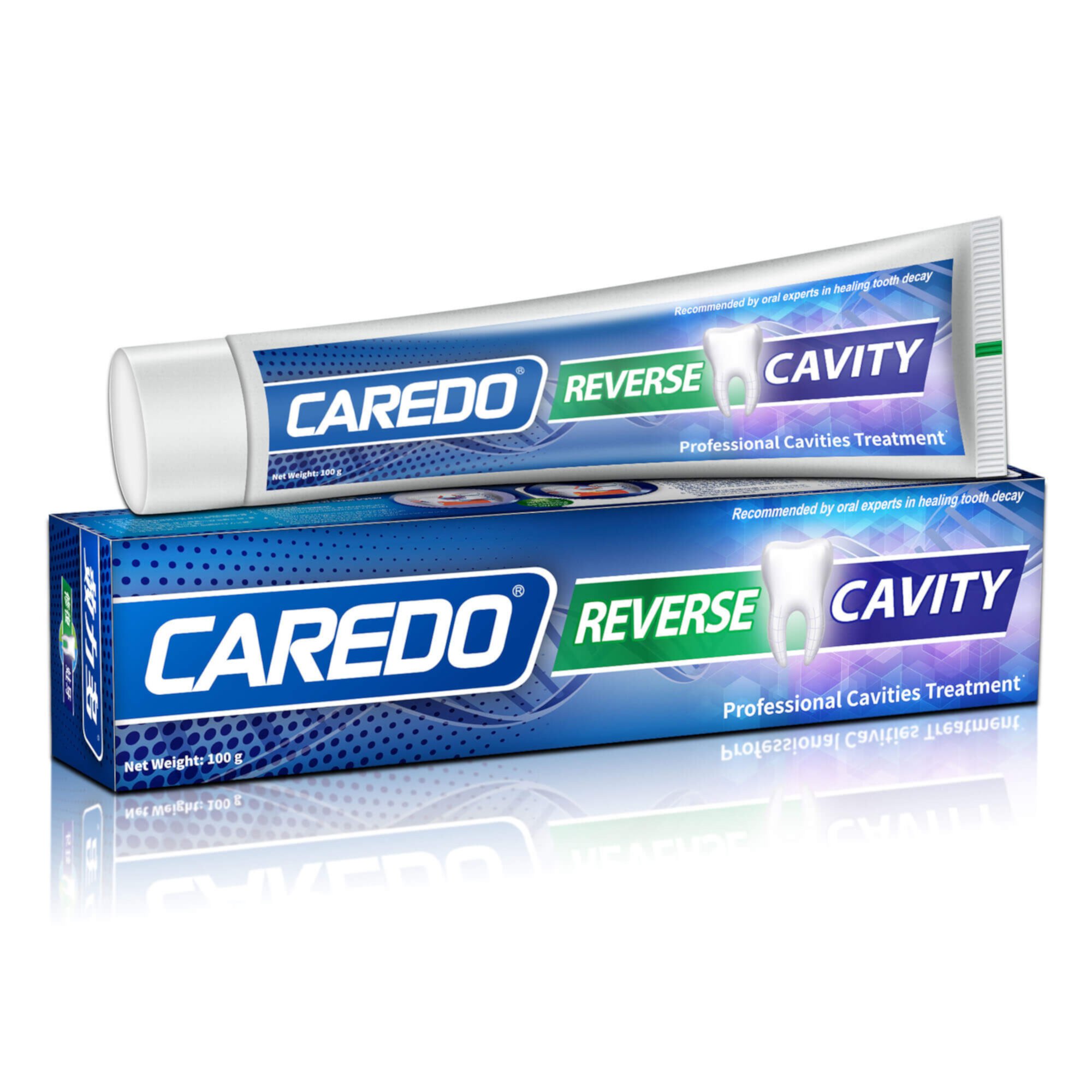 CAREDO Adults Cavity Repair Toothpaste, Hydroxyapatite Cavity Filling Toothpaste, Spearmint 3.52 OZ CAREDO