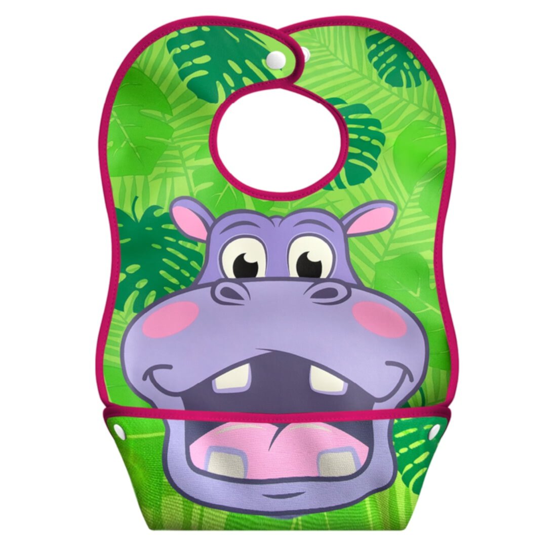 LA Baby Crumb Snatcher Waterproof Pocket Bib Large, Catch-All Pocket Design, Puppy L.A. Baby