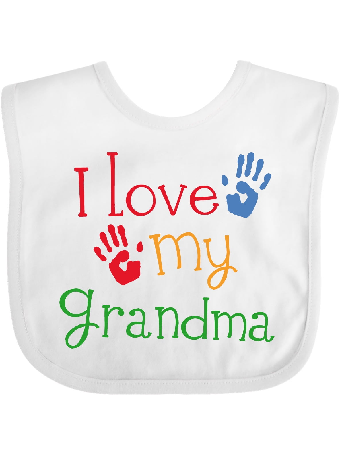 Inktastic I Love My Grandma Boys or Girls Baby Bib Inktastic