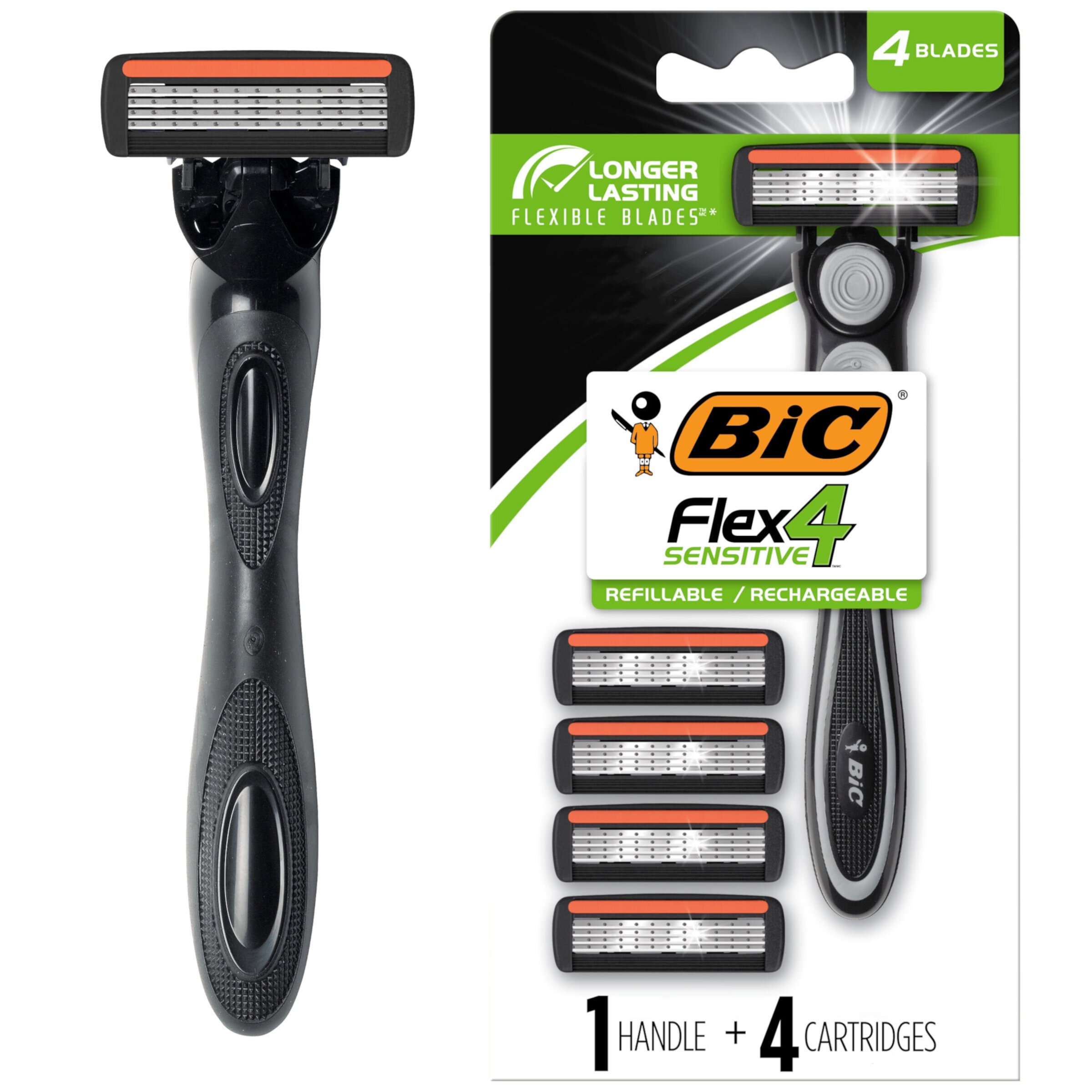 BIC SHVR HYBRID 4 FLEX BLK 1H8C BIC