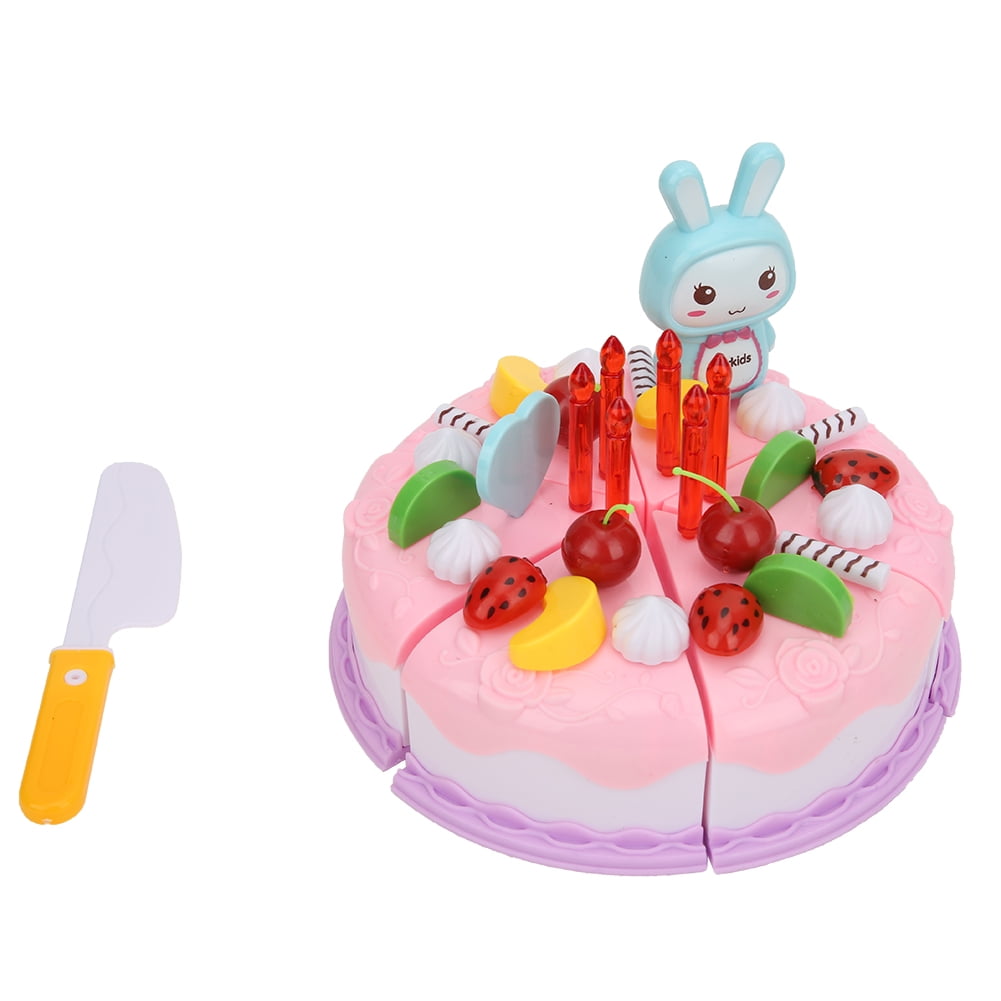 Birthday Cake Toy DIY Cutting Cake Play Set Kids Play Kitchen Food Pretend Play Cake Toy Birthday Gifts Toy Set For Boys Kids Girls LIYJTK