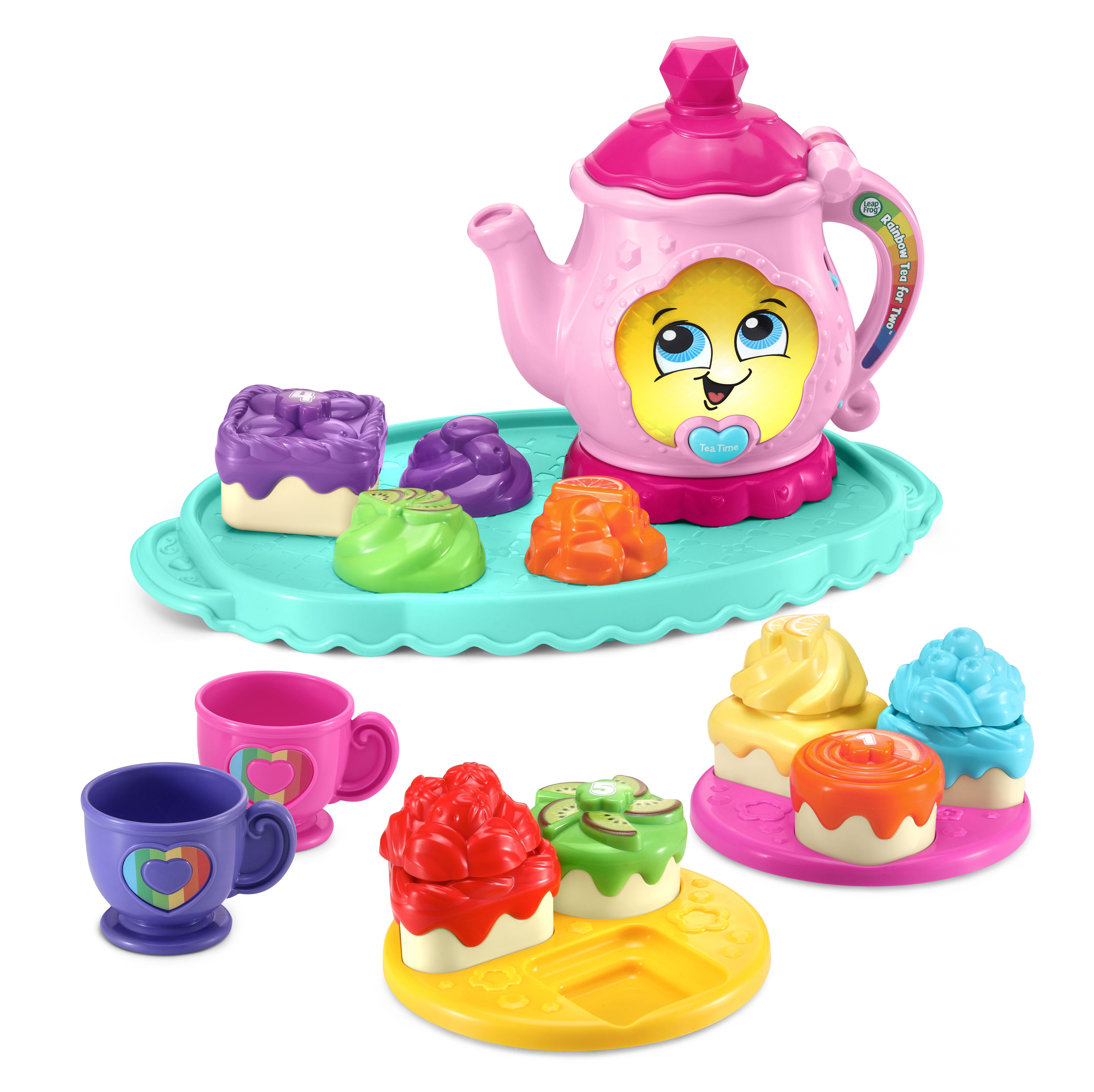 LeapFrog® Rainbow Tea for Two™ With Colorful Cakes, Frosting, Teacups and Plates LeapFrog