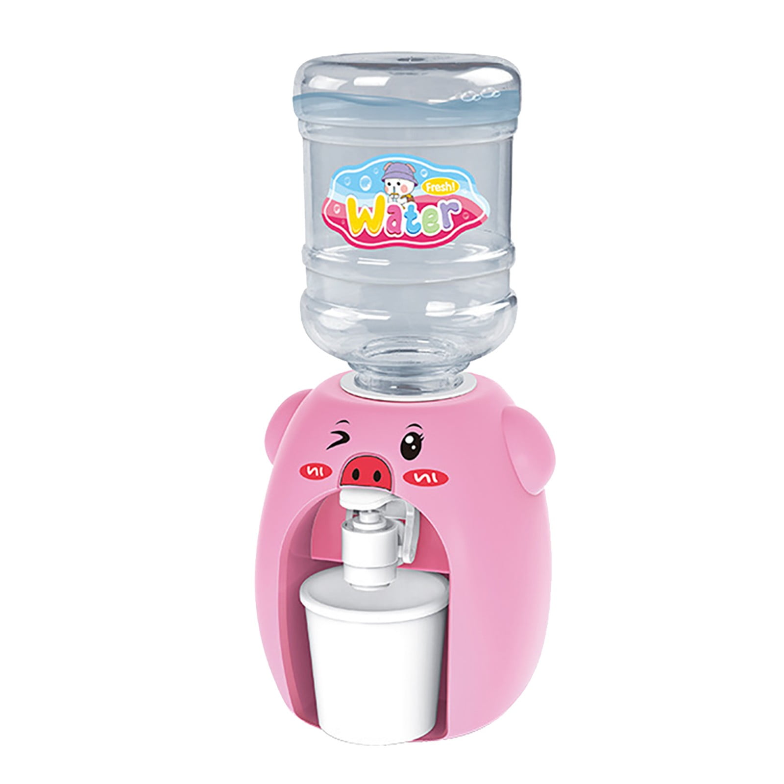 Bouanq Beverage Dispenser for Kids - Mini Game Water Dispenser with One Bucket, 3 Cups, Cute Drink Water Educational Toys for 3 4 5 6 7 8 Year Old Girls Boys, Christmas Gifts for Kids Toddler Bouanq