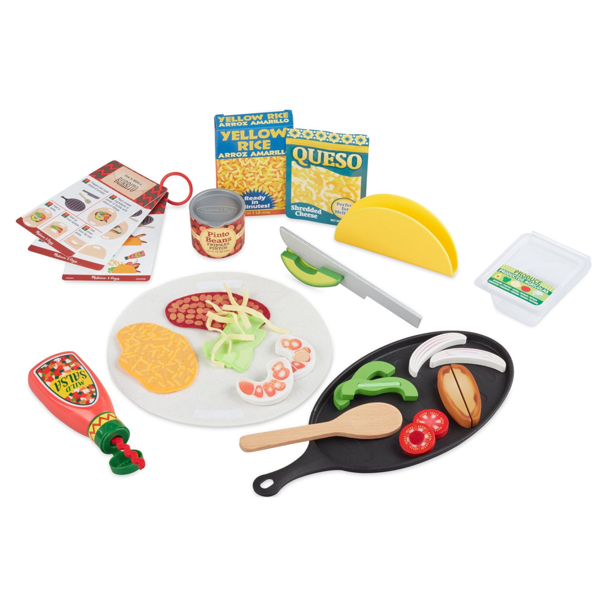 Melissa & Doug Tacos, Burritos & Fajitas Play Food Set – 34 Pieces Melissa & Doug