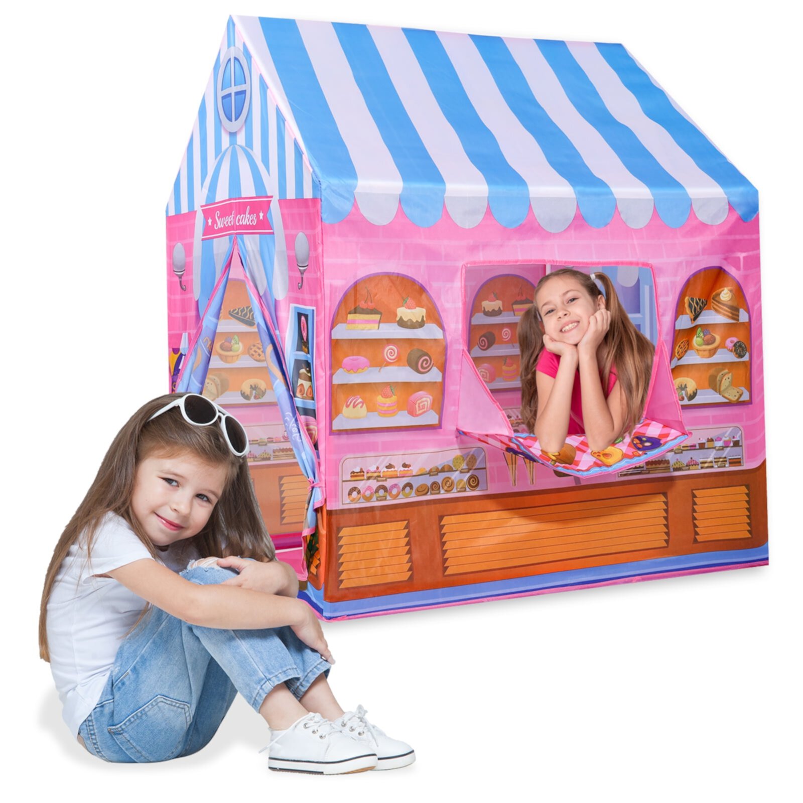 Super Joy Supermarket Playhouse Kids Play Tent Birthday Christmas Gift for Boys Girls Indoor Outdoor Toy Super Joy