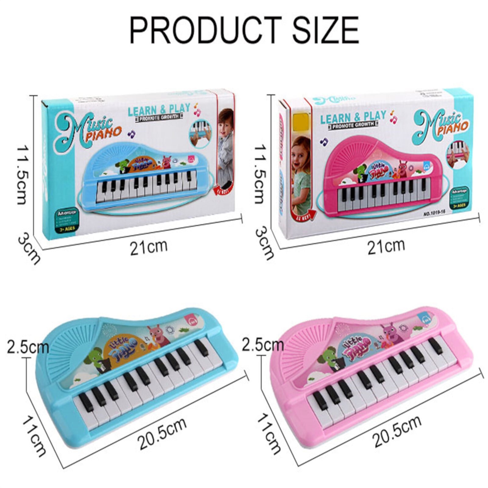 Elainilye children's electronic piano, 1, 2, 3, 4, 5, 6 years old children's electronic piano, 13 keys toddler educational musical instruments toys Elainilye