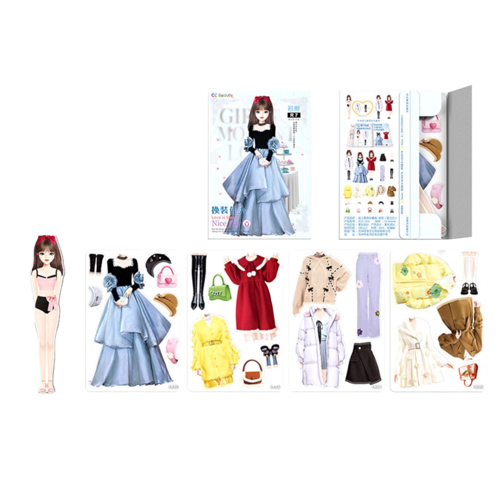 Kayannuo Kids Toys for Ages 5-7 Clearance Magnetic Dress Up Baby, Magnetic Princess Dress Up Paper Doll Magnet Dress Up Games, Pretend And Play Travel Playset Toy Magnetic Dress Up Dolls For Girls Kayannuo