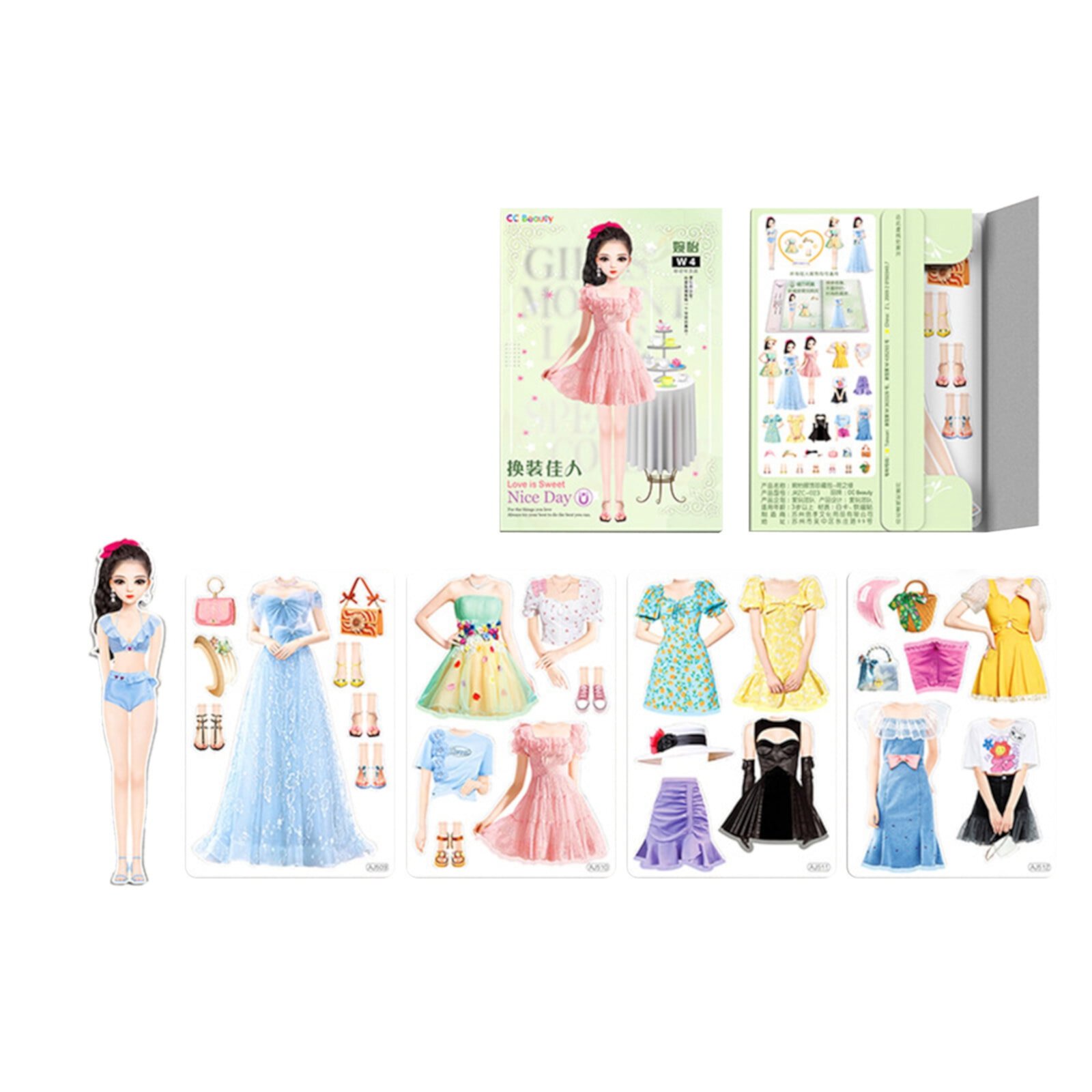 Kayannuo Kids Toys for Ages 5-7 Clearance Magnetic Dress Up Baby, Magnetic Princess Dress Up Paper Doll Magnet Dress Up Games, Pretend And Play Travel Playset Toy Magnetic Dress Up Dolls For Girls Kayannuo