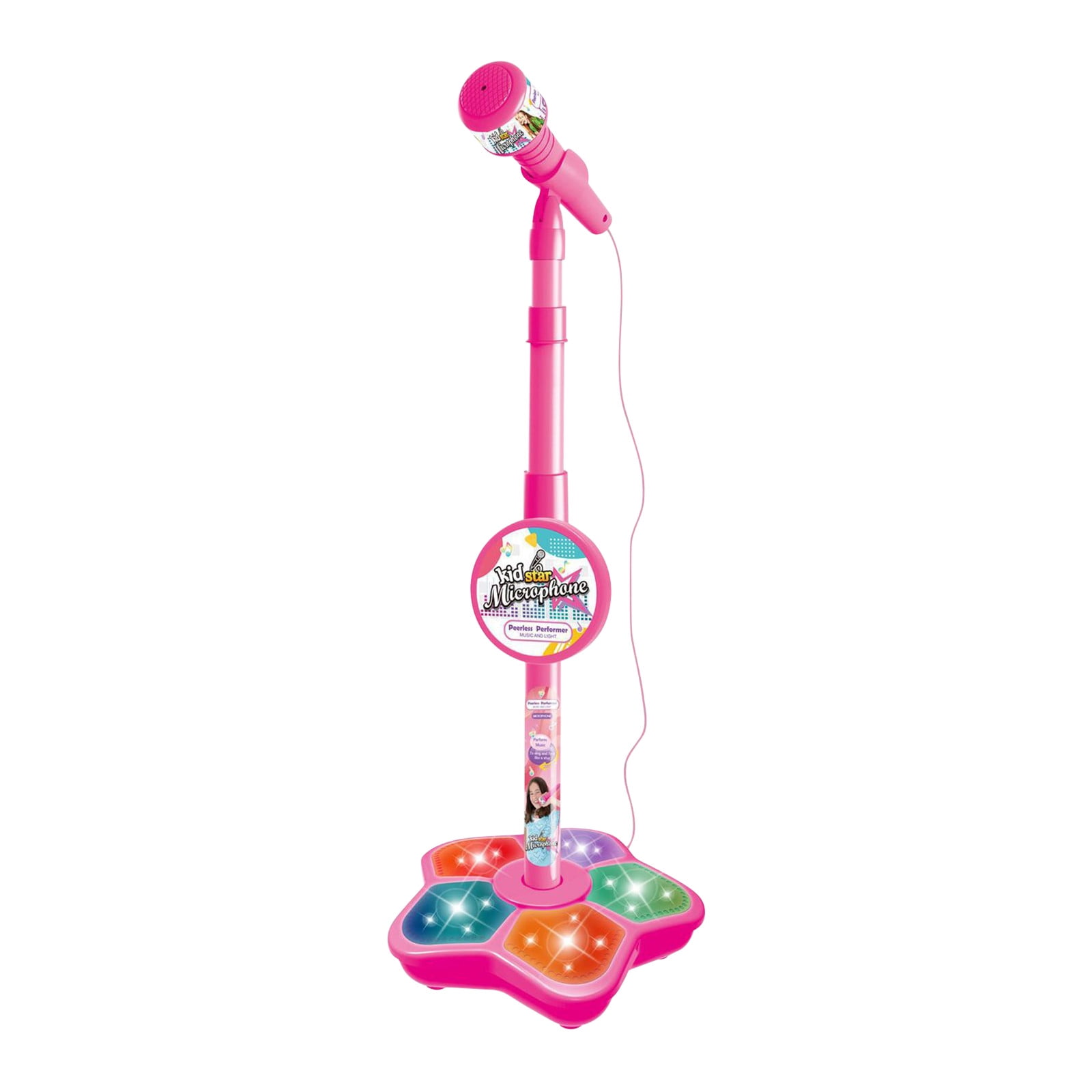 Children's Microphone Microphone With Stand Simulation Standing Karaoke Baby Singing Toys for Men Women Kids Mothers Day Gifts Cherybn