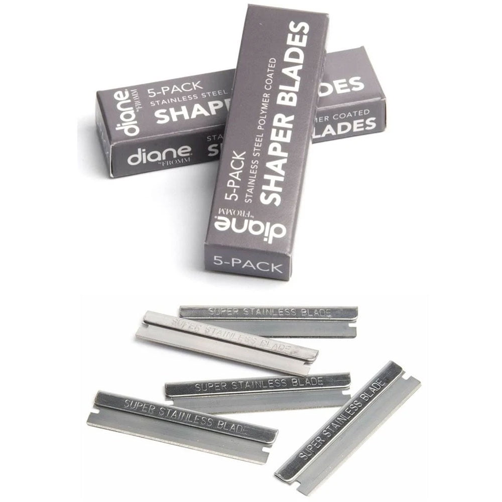 Diane Stainless Steel Polymer Shaper Blades, 60/pack Diane