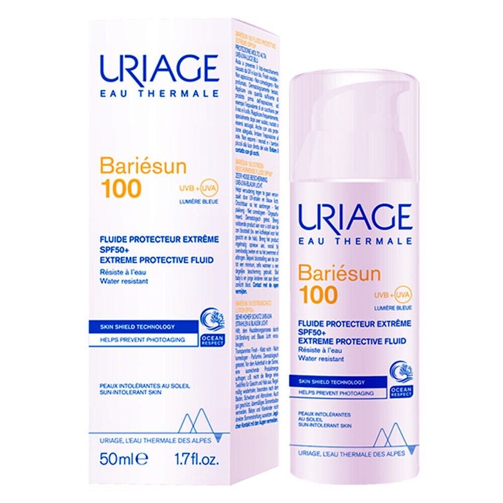 URIAGE Bariesun 100 EXTREME PROTECTIVE Fluid SPF 50+ 50ml 1.7fl.oz. EXP: 03/2026 Uriage