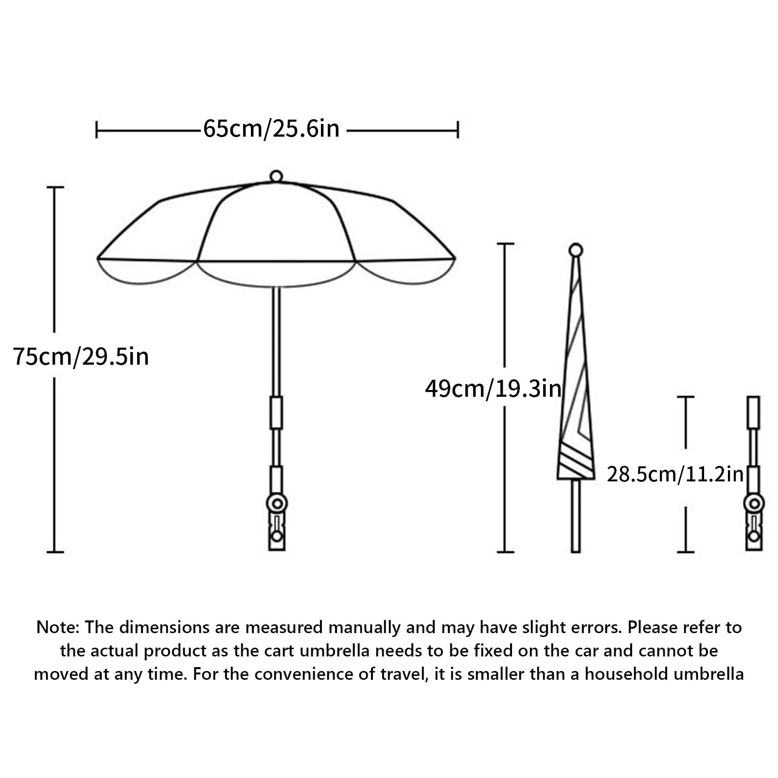 Universal Baby Pram Umbrella Shade Umbrella Sunshade For Stroller,Pushchair ZhenYou