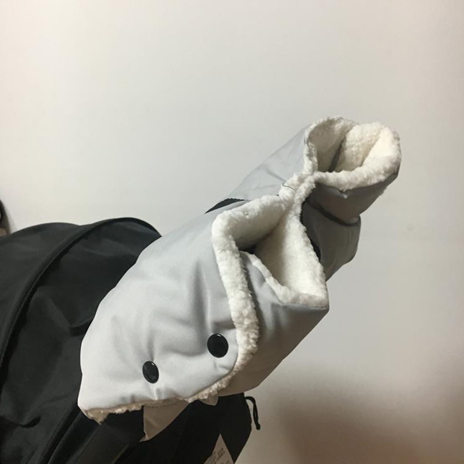 OOKWE, Guantes de Cochecito de Invierno, Cochecito de Mano, Cochecito de Forro Polar de Piel Cálida, Mitón para Cochecito de Bebé, Guantes para Exteriores, Accesorios para Cochecito OOKWE