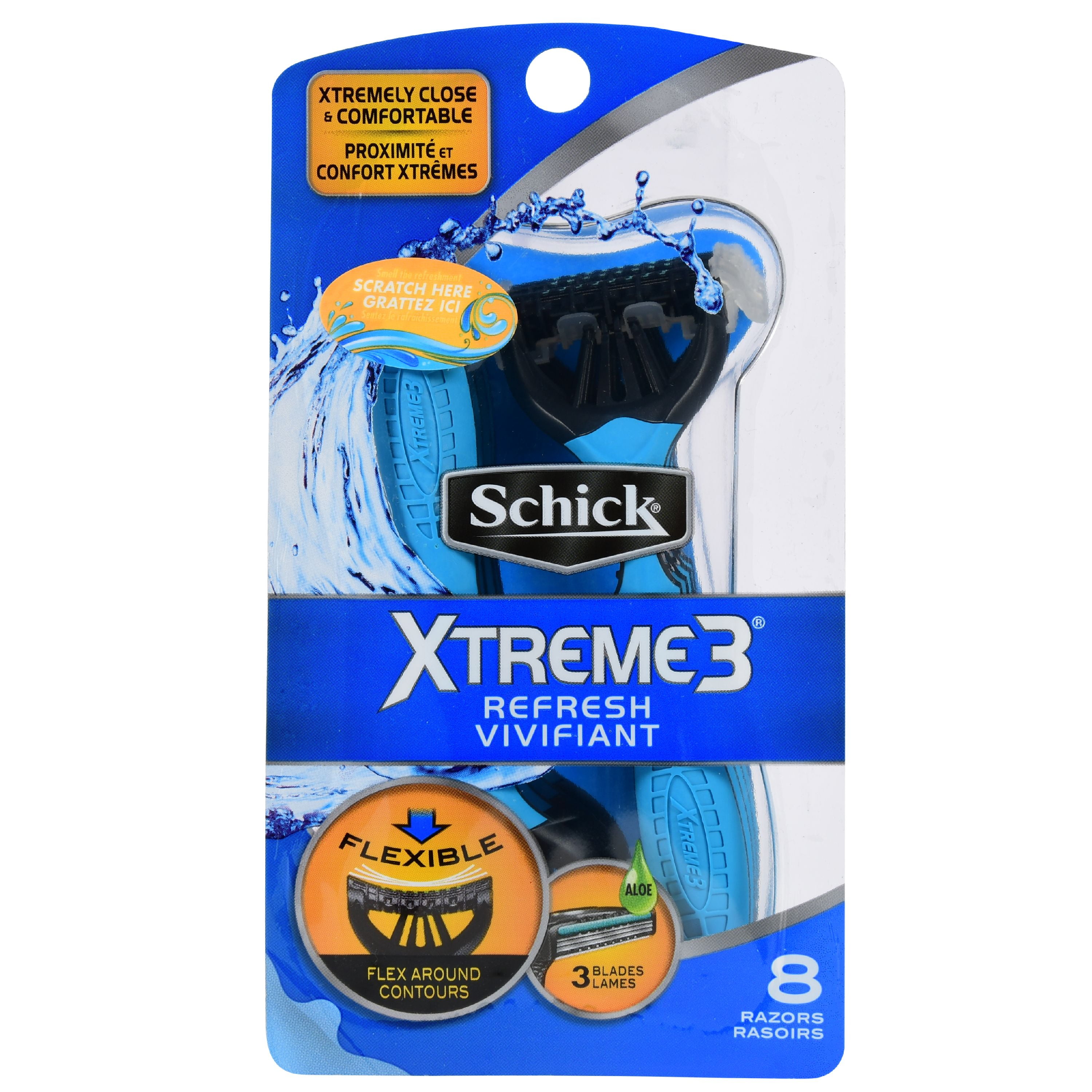 Schick Xtreme3 Refresh Men's Disposable Razors, 4 Ct Schick