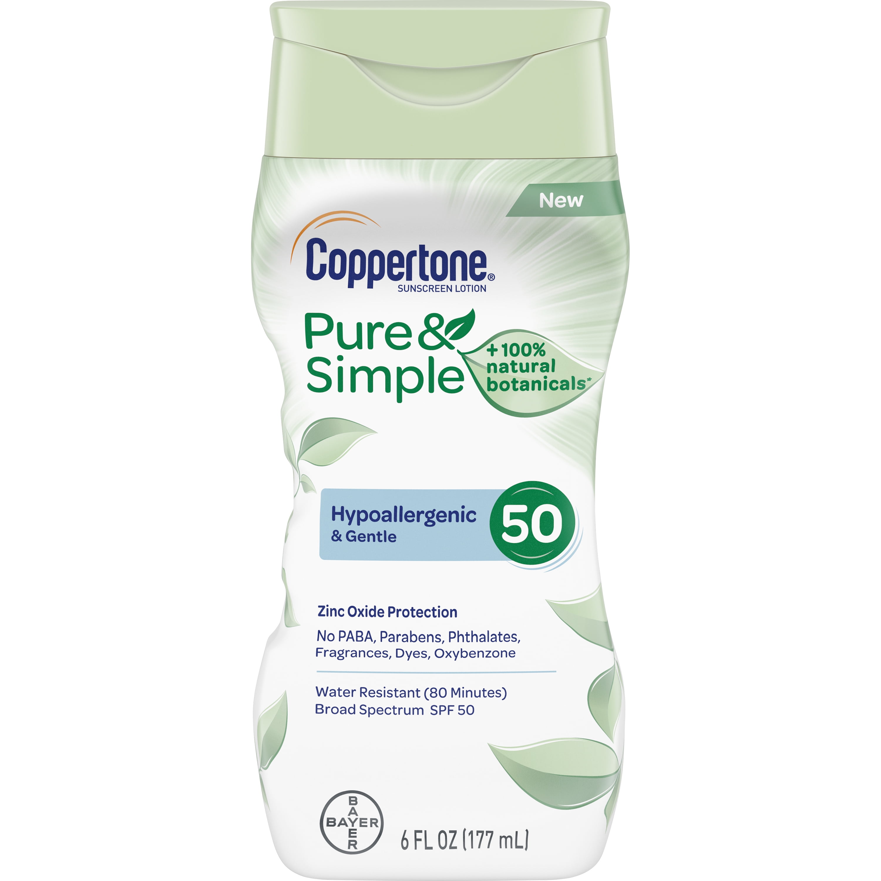 Coppertone Pure & Simple Adult SPF 50 Lotion (6 Fluid Ounce) Coppertone