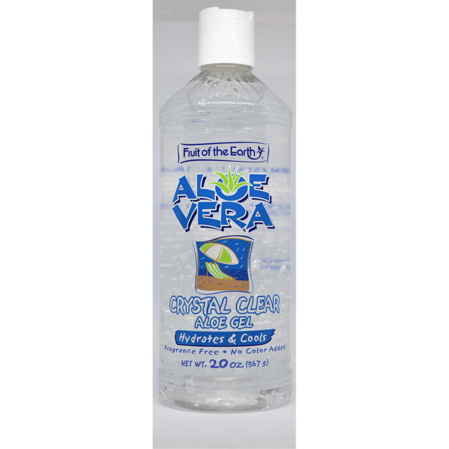 Aloe Vera Crystal Clear Gel 20 oz Fruit of the Earth