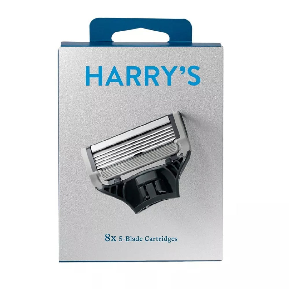 Harrys 5 Blade Razor Refill Cartridges, 8 count Hartz