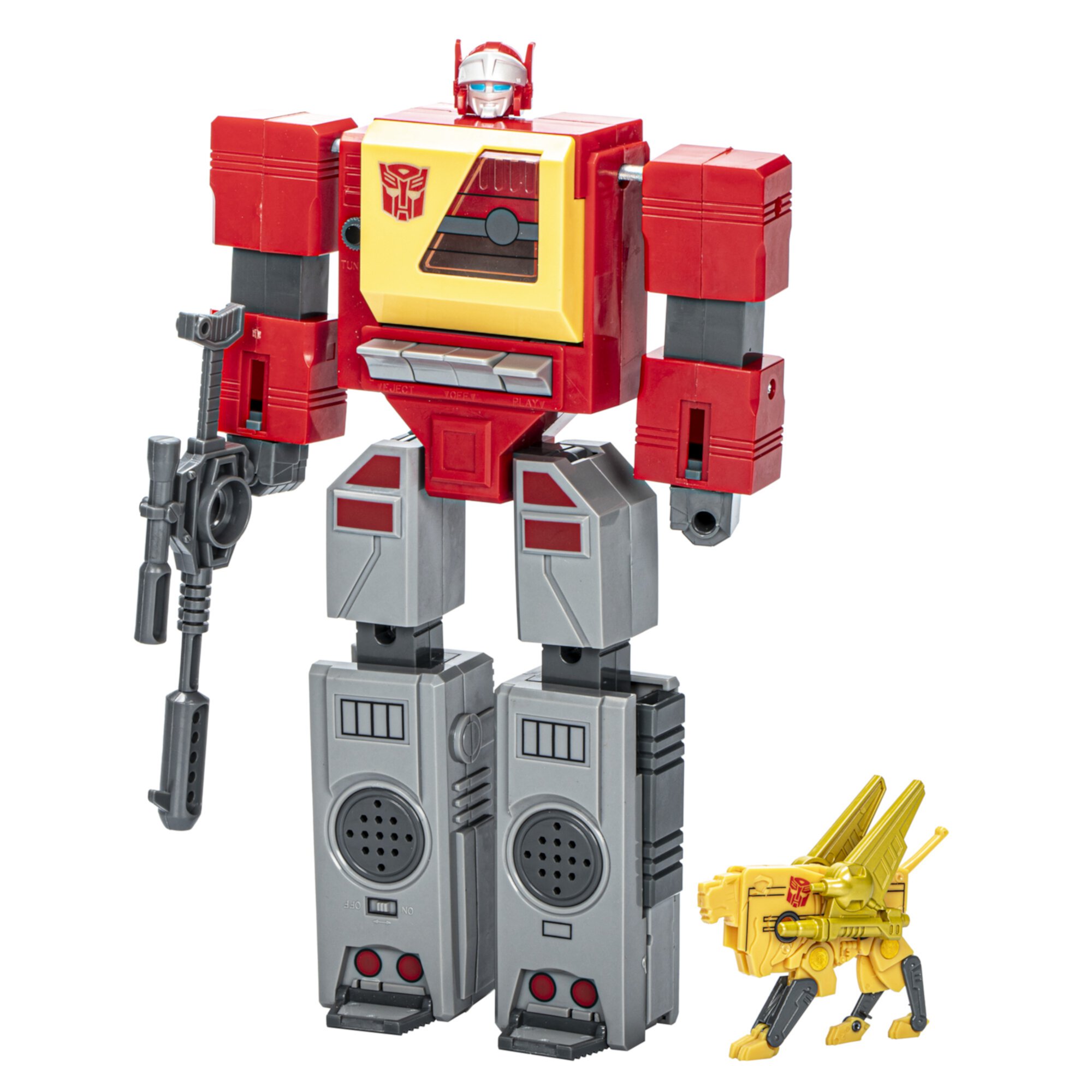 Transformers: 40th Anniversary Autobot Blaster & Steeljaw Action Figures, Retro G1 Robot Toys, Christmas Gifts for Kids, 4+ Transformers