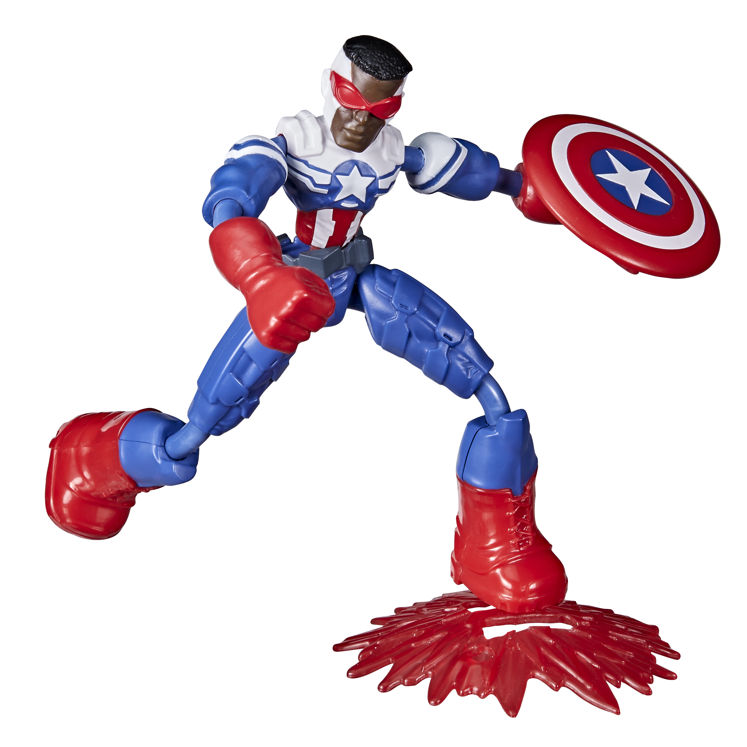 Marvel: Avengers Bend and Flex Captain America Kids Toy Action Figure for Boys and Girls Ages 4 5 6 7 8 and Up (6") Marvel