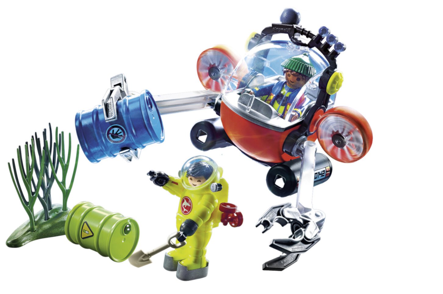 PLAYMOBIL Environmental Expedition with Dive Boat Action Figure Set, 58 Pieces Playmobil