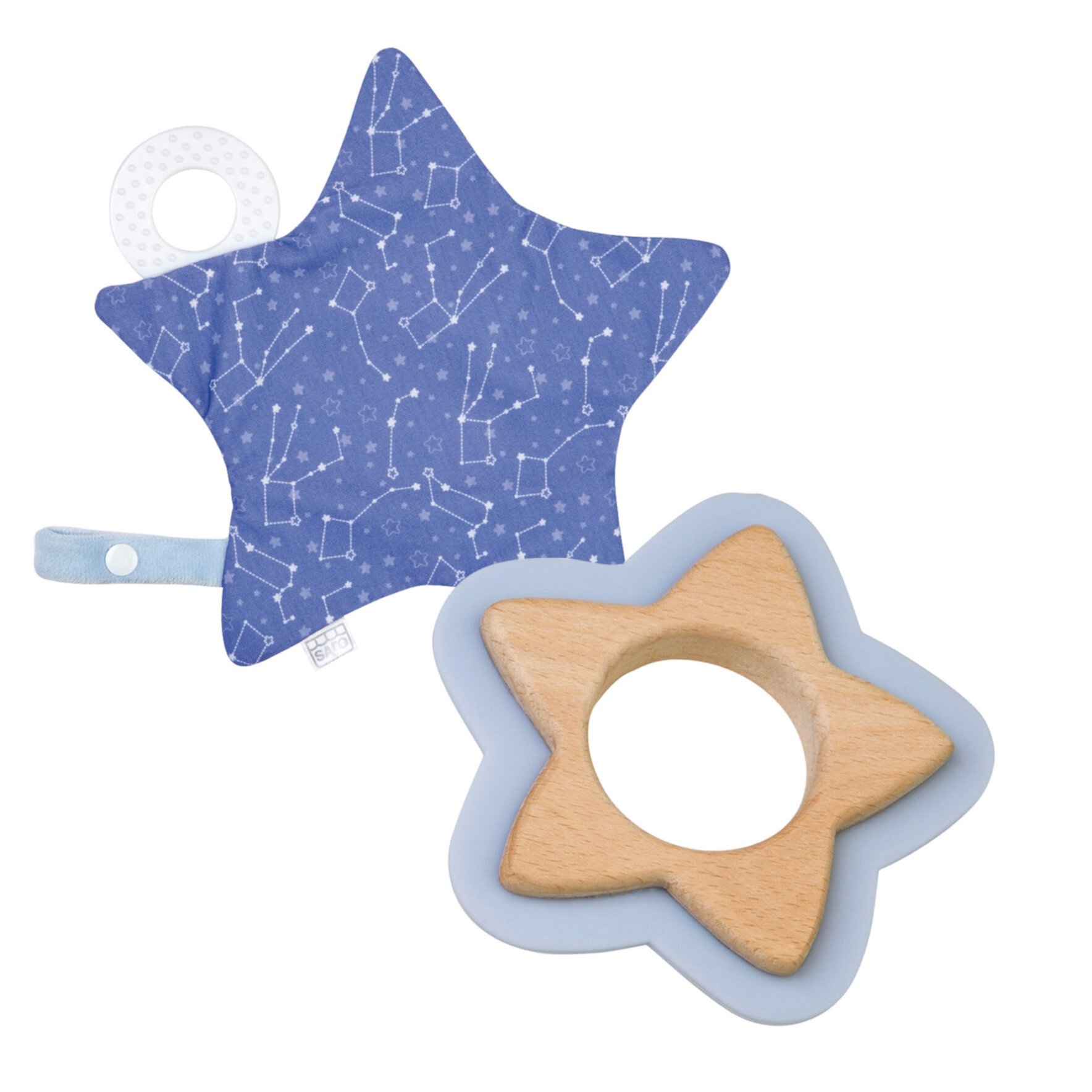 SARO Star Teether&nbsp;+ Crackling Star - Blue Saro Lifestyle