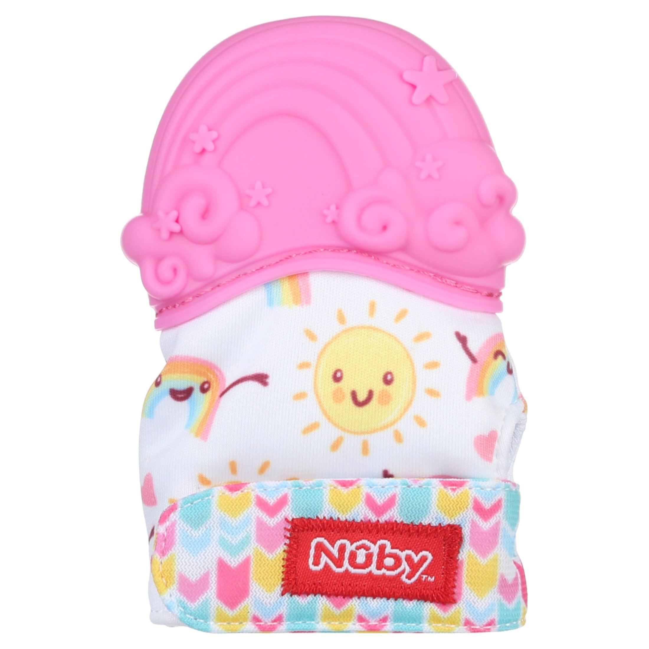 Nuby 3d Teething Mitten Rainbow NUBY