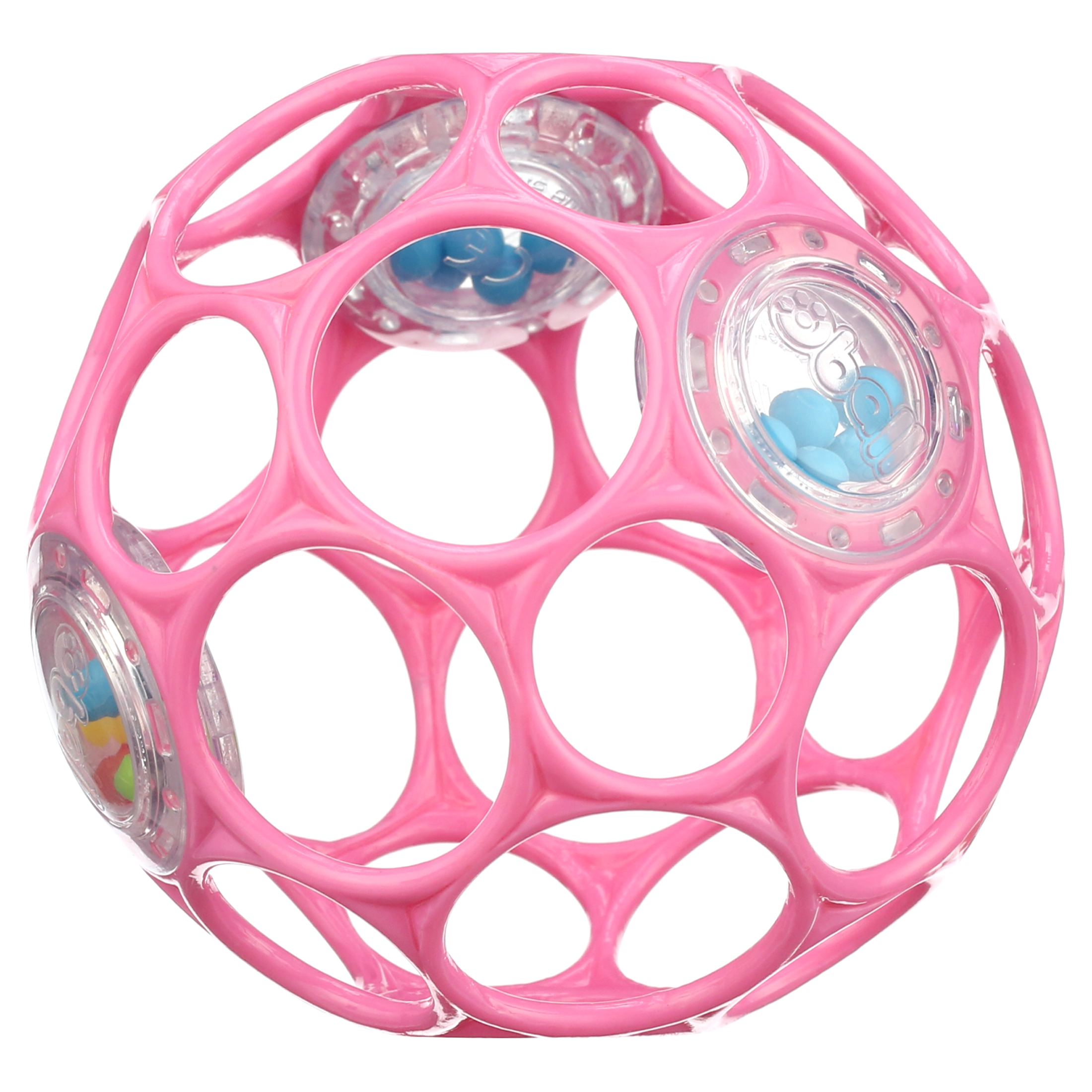 Bright Starts Oball Rattle Easy-Grasp Toy - Pink Bright Starts