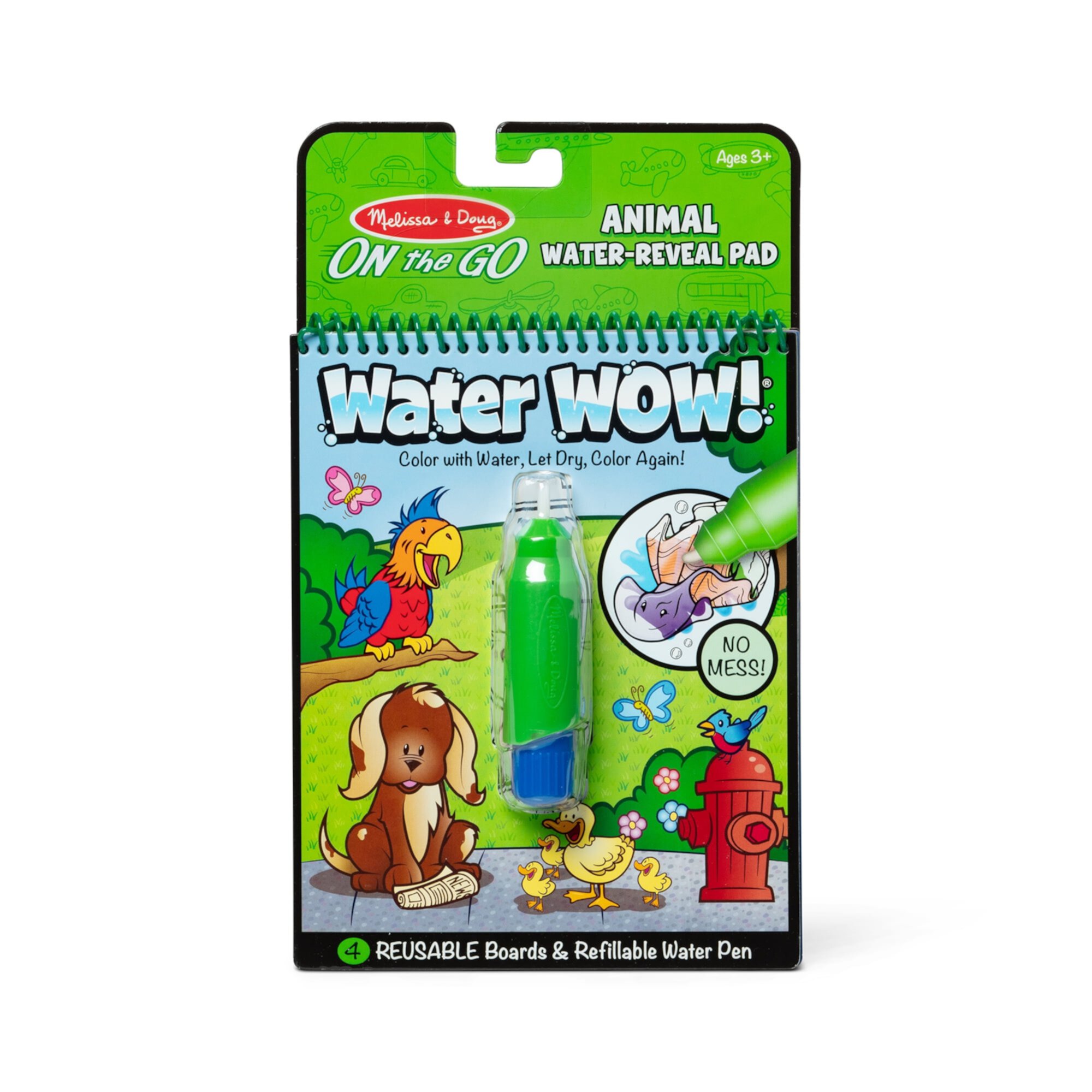 Melissa & Doug On the Go Water Wow! Reusable Water-Reveal Activity Pad - Animals - FSC Certified Melissa & Doug