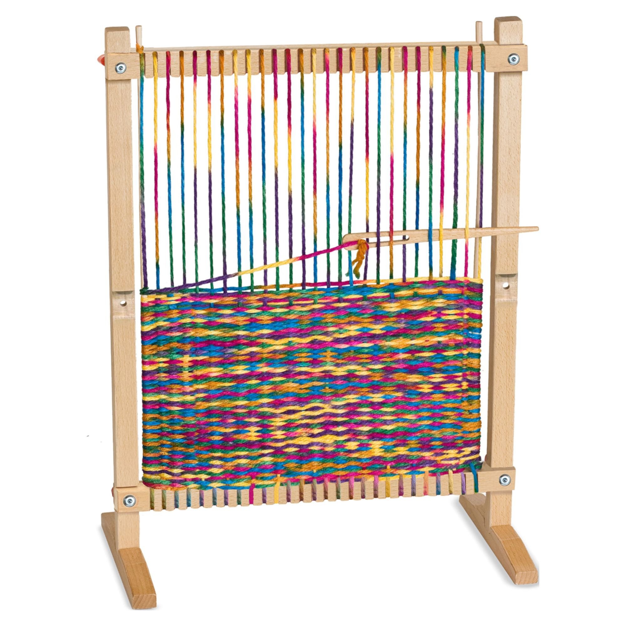 Melissa & Doug Wooden Multi-Craft Weaving Loom: Extra-Large Frame (22.75 x 16.5 inches) Melissa & Doug