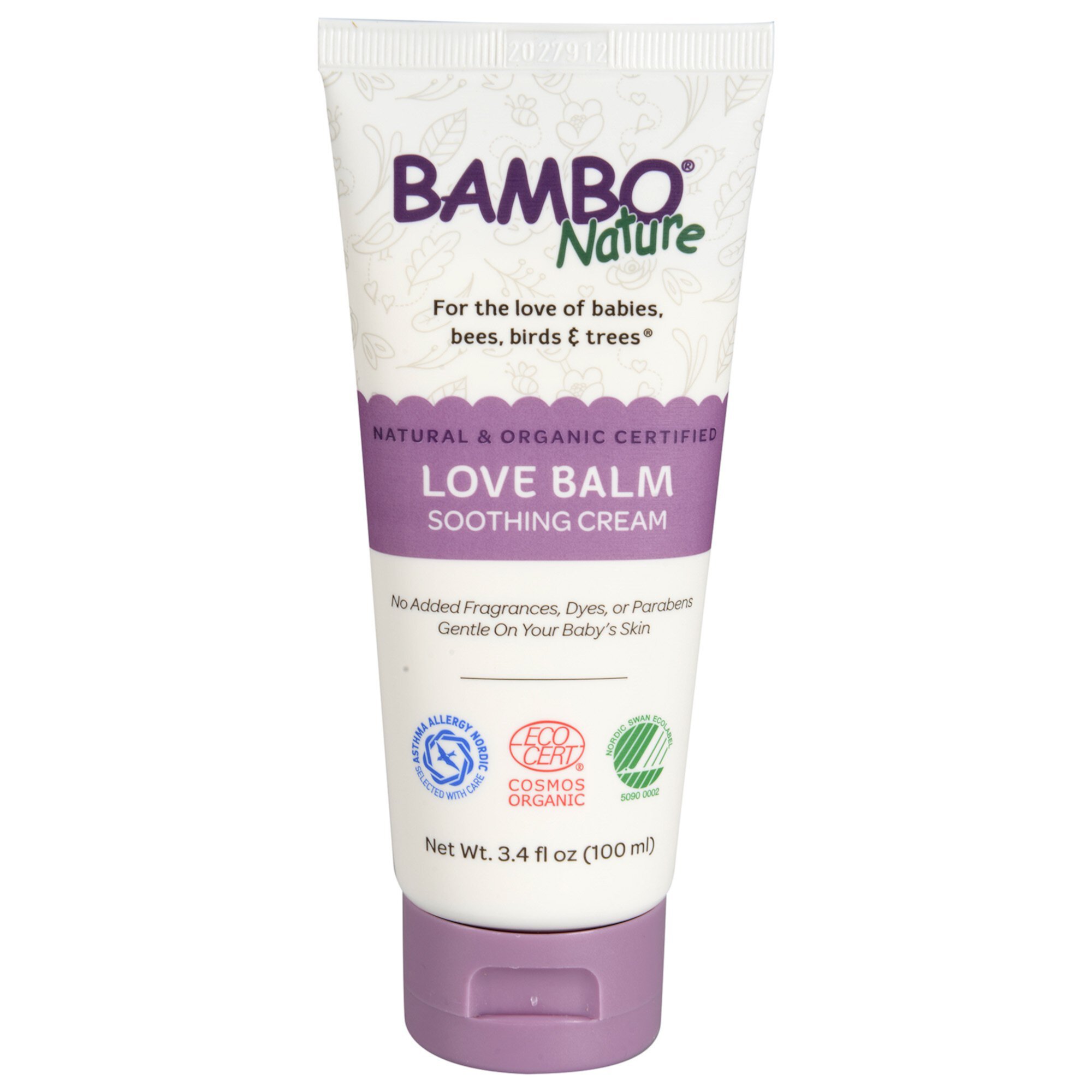 Bambo Nature Love Balm Soothing Cream for Babies - Unscented, 3.4 oz, 1 Ct Bambo Nature