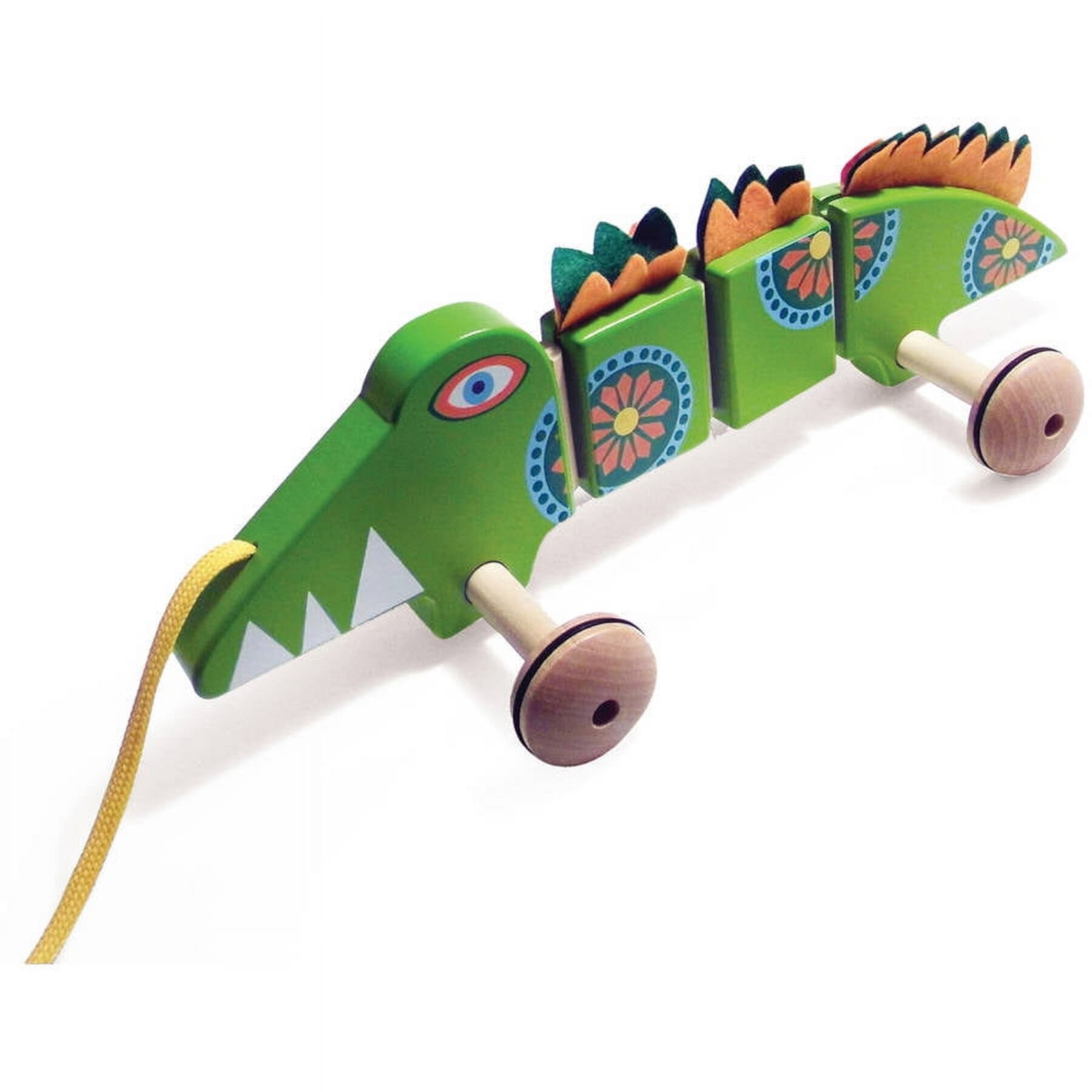 TiddlyTots Large Wooden Pull-Along Crocodile TiddlyTots