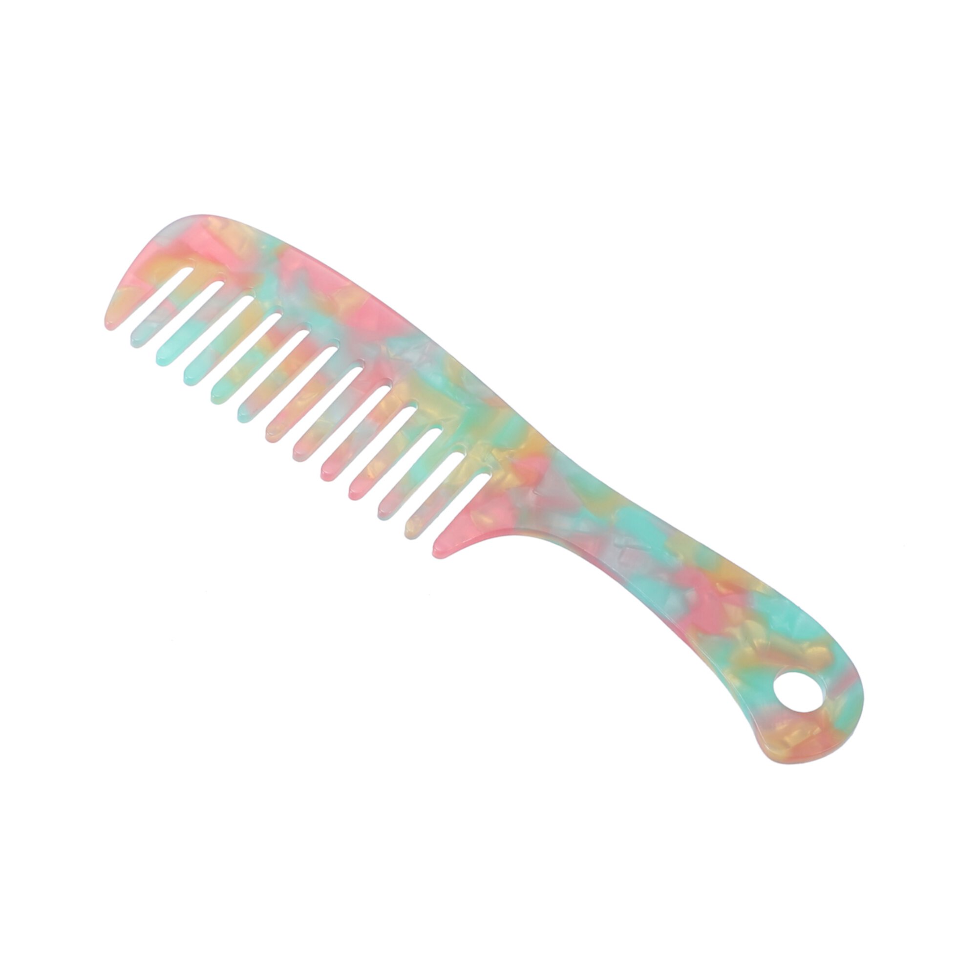 Unique Bargains 1 Pc Hair Detangling Comb Wide Tooth Anti-Static Hair Supplies Multicolor Unique Bargains