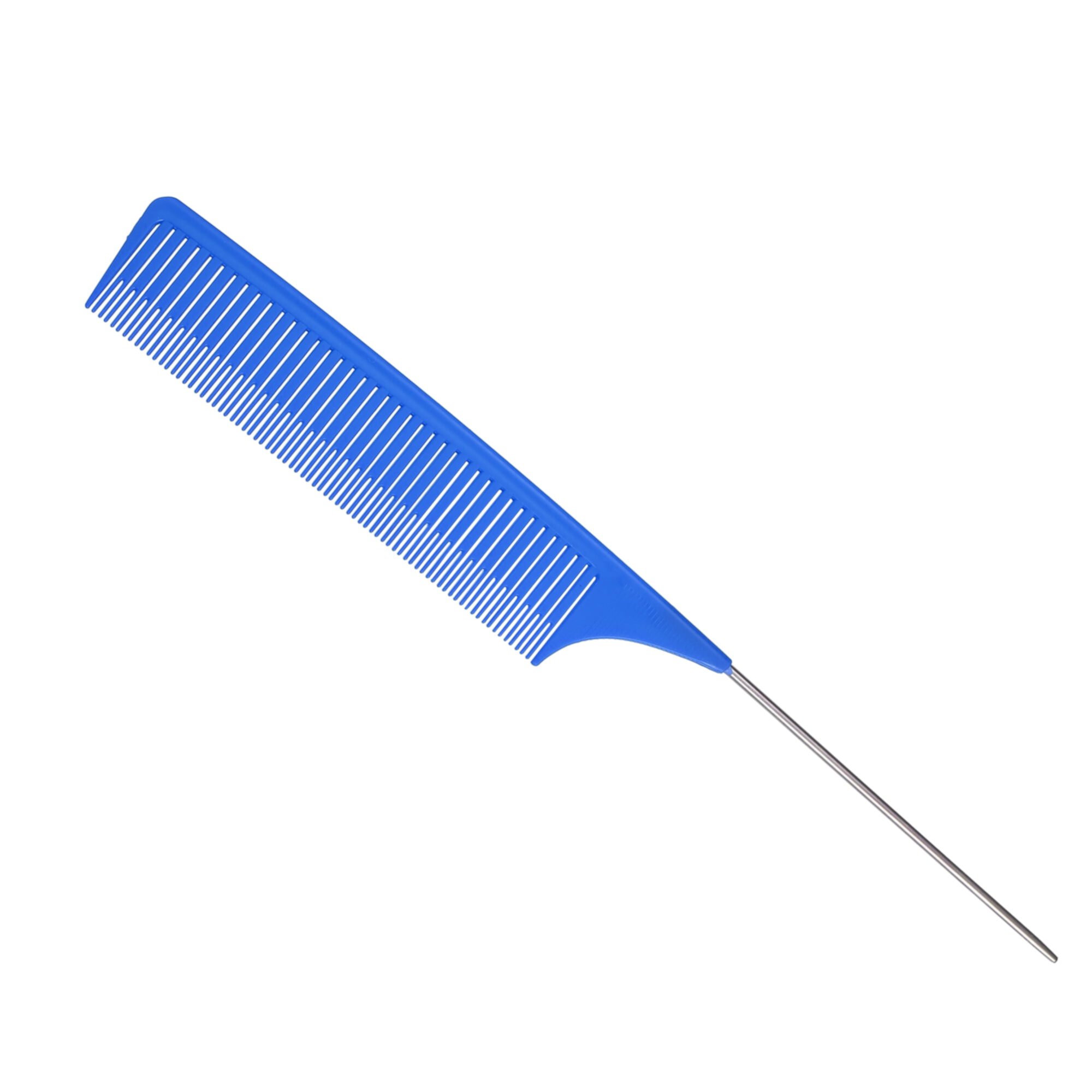 Unique Bargains Wide Tooth Hair Brush Tail Comb Home Use Styling Comb Plastic Blue Unique Bargains