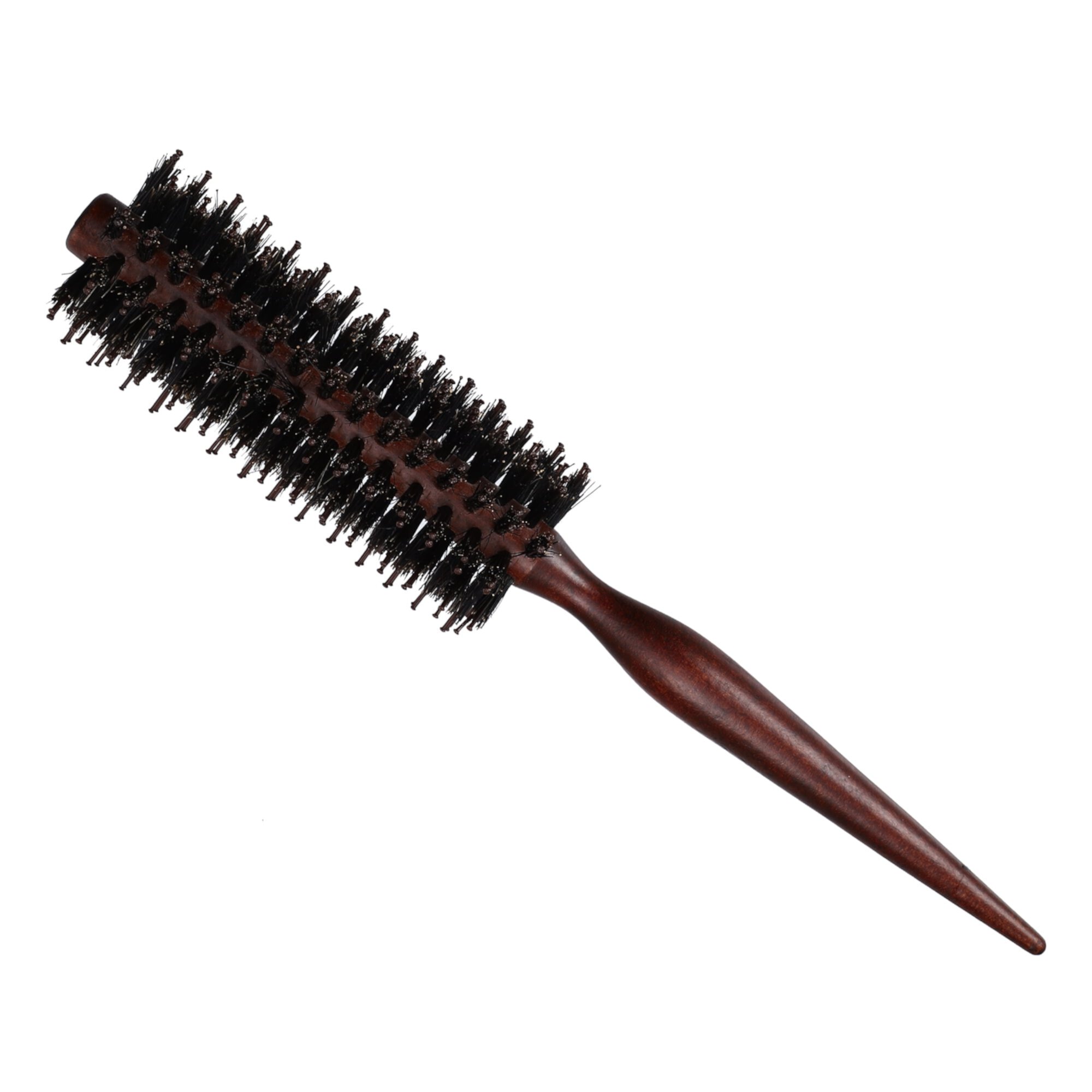 Unique Bargains Straight Hair Brush Round Brush Hairstyle Wavy Styling Comb Brown 1.89" Unique Bargains