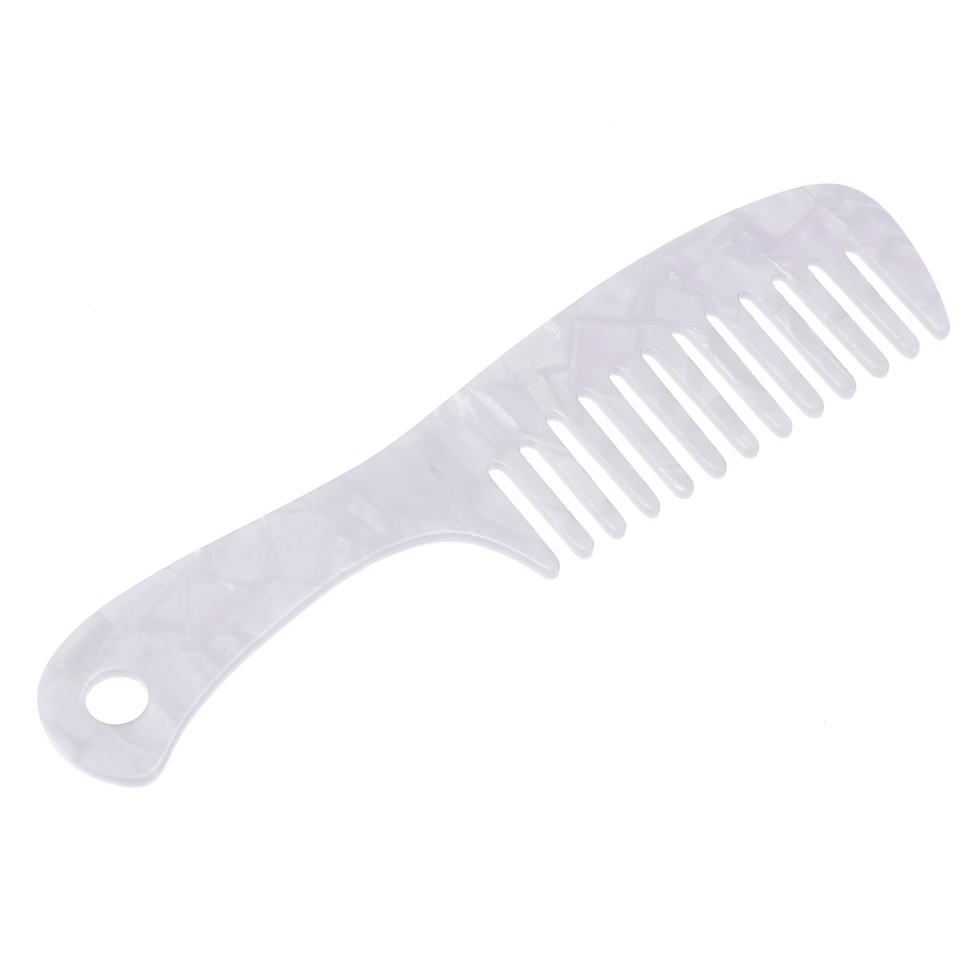 Unique Bargains 1 Pcs Hair Comb Wide Tooth Anti-Static for Wet and Dry Hair Curly Hair White Unique Bargains