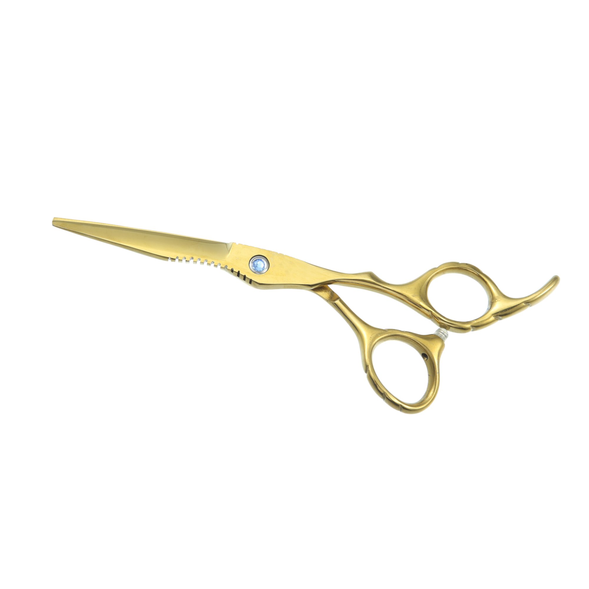 Unique Bargains Hair Cutting Scissors 6.5" Barber Scissors Hair Cutting Shear Gold Tone Unique Bargains