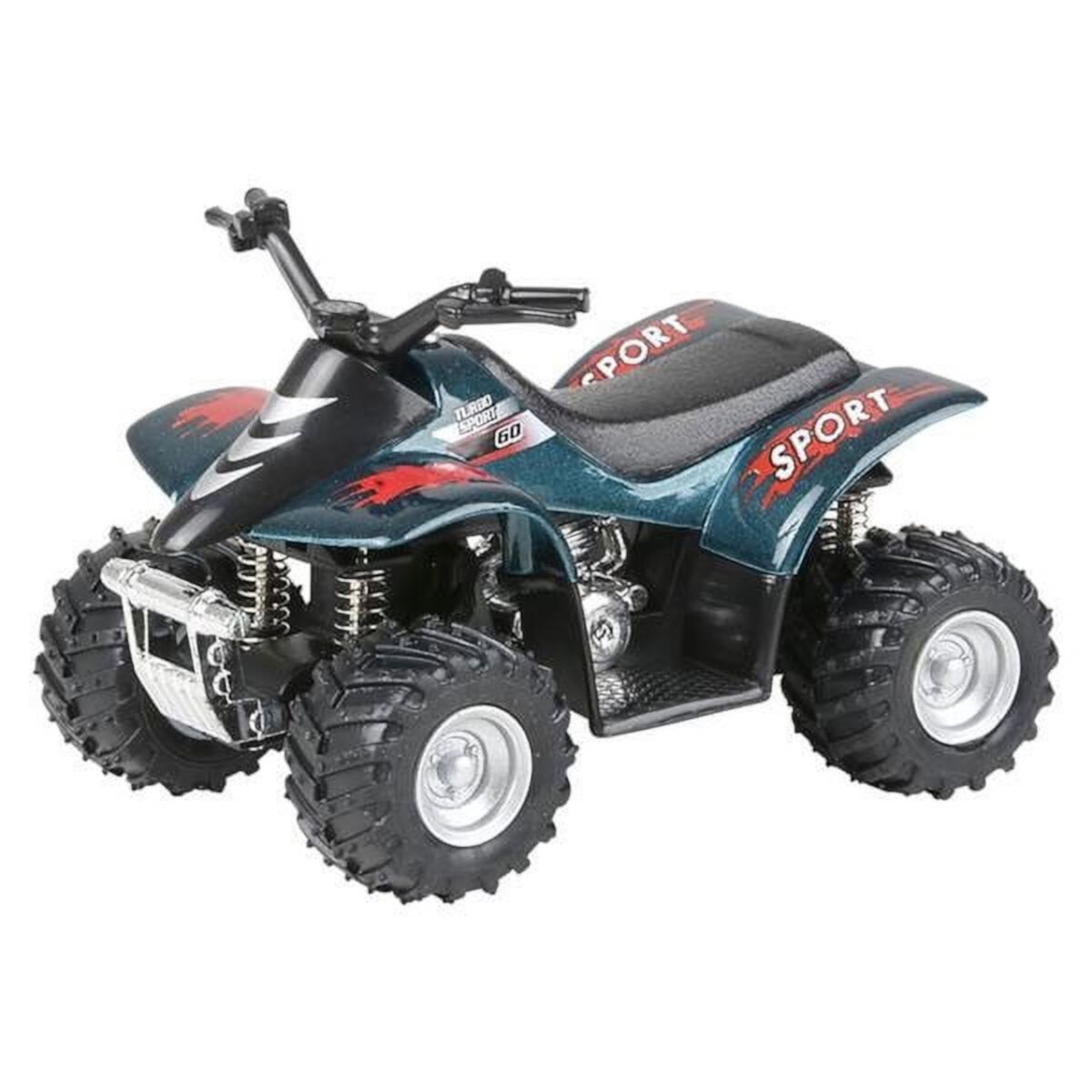 Rhode Island Novelty - Pull Back Die-Cast Vehicle - SMART ATV QUAD (Green)(3.75 inch) Rhode Island Novelty