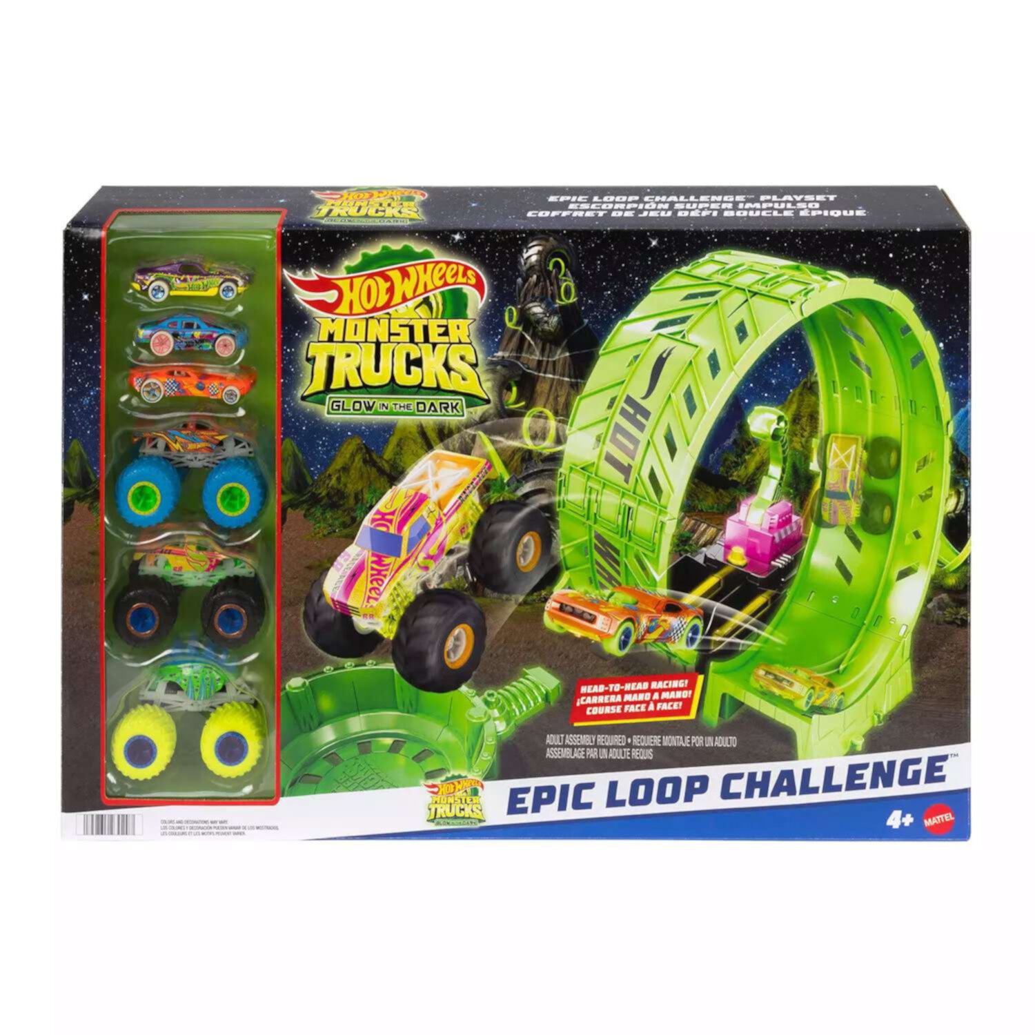 Hot Wheels Monster Trucks Epic Loop Challenge Playset Mattel