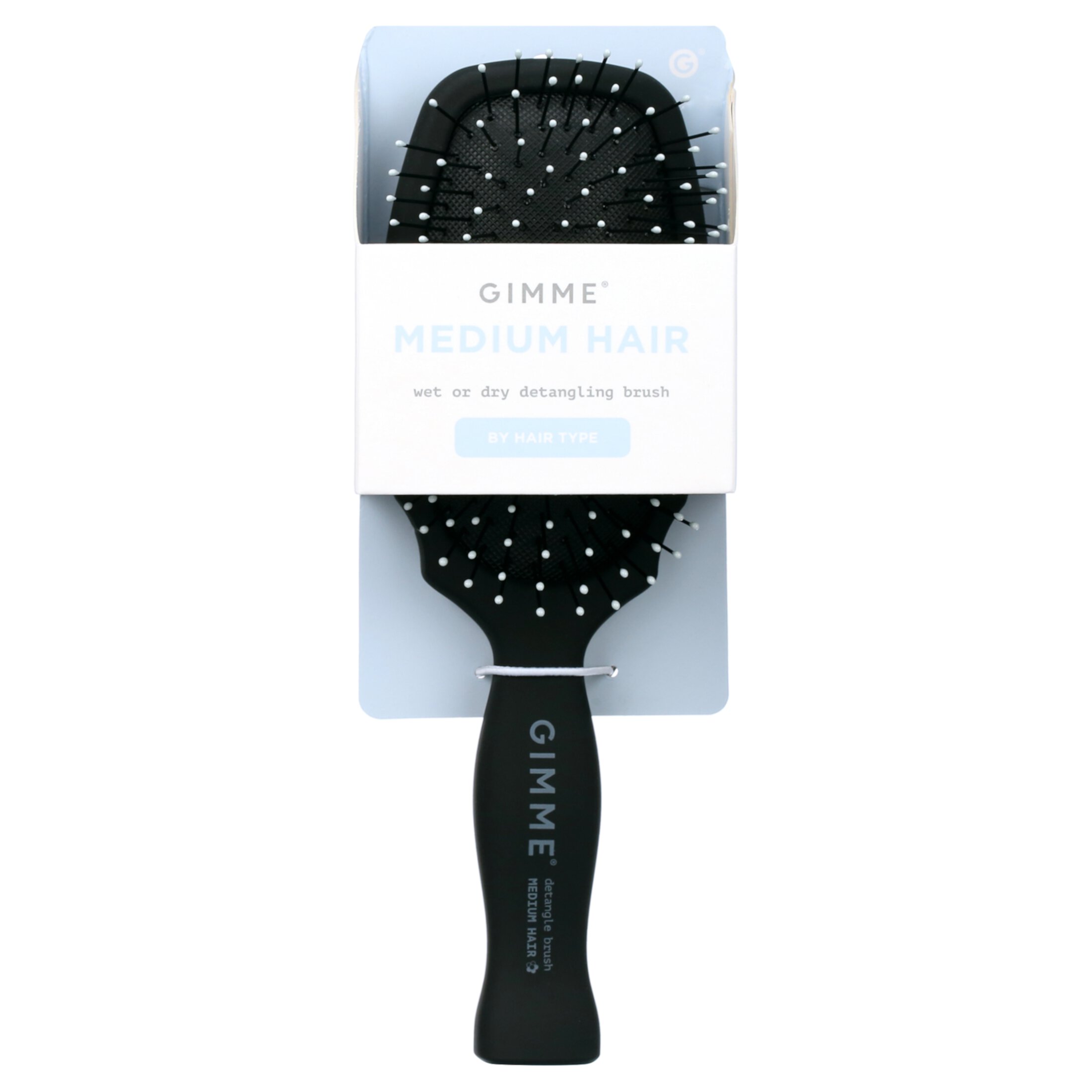 Gimme Beauty Hairbrush Detangle Medium Hair Synthetic Bristles Black 1ct Durham Enterprises