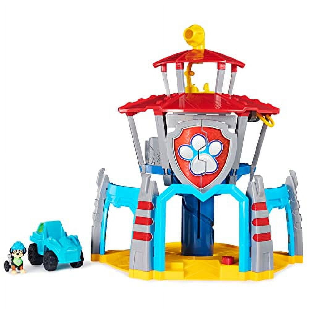 Paw Patrol, Dino Rescue HQ Playset with Sounds and Exclusive Rex Figure and Vehicle Paw Patrol